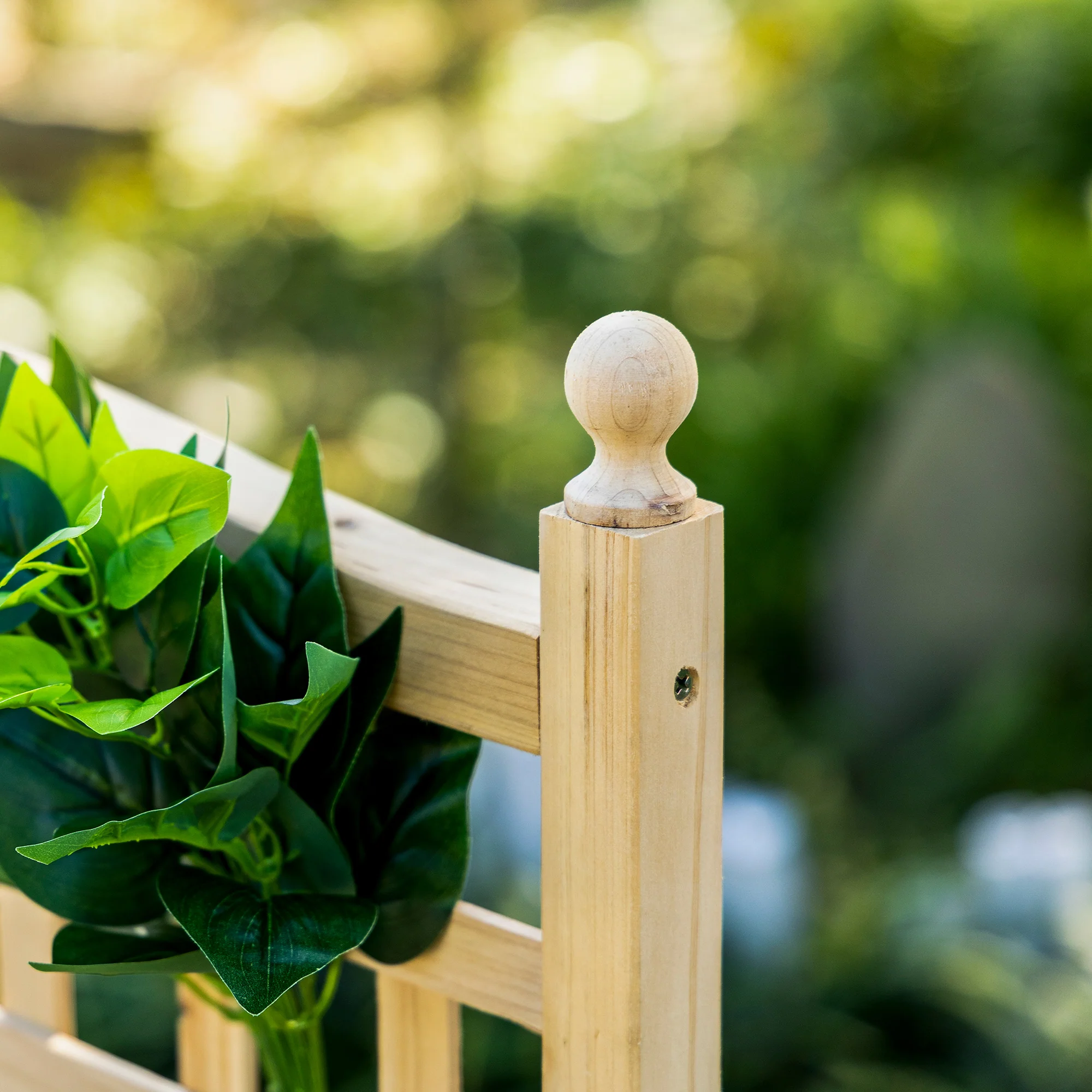 Outsunny Raised Garden Bed With Trellis Garden Planters Indoor Outdoor Natural - Image 7