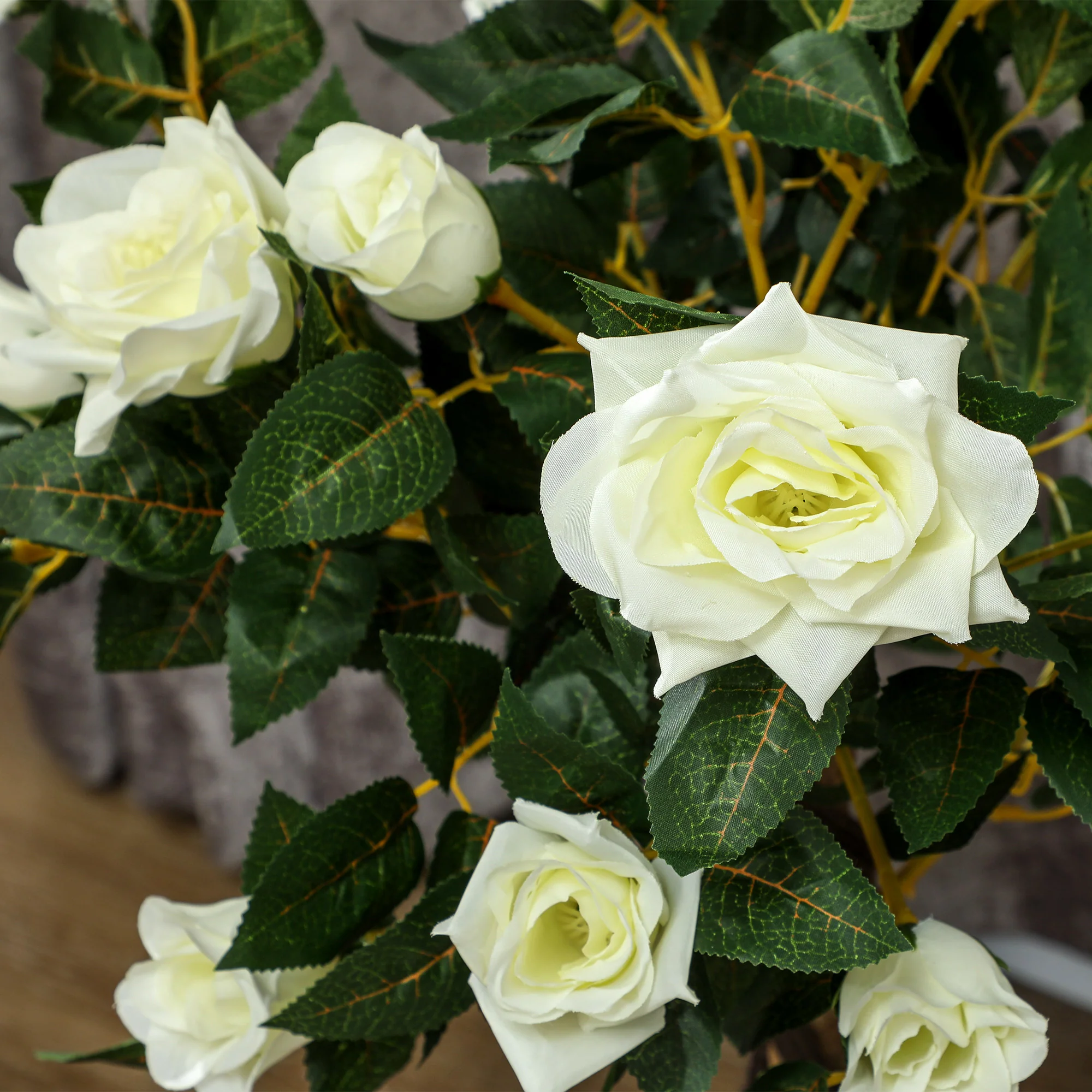 Outsunny Set Of 2 90cm Artificial Rose Tree, Fake Decorative Plant - Image 61