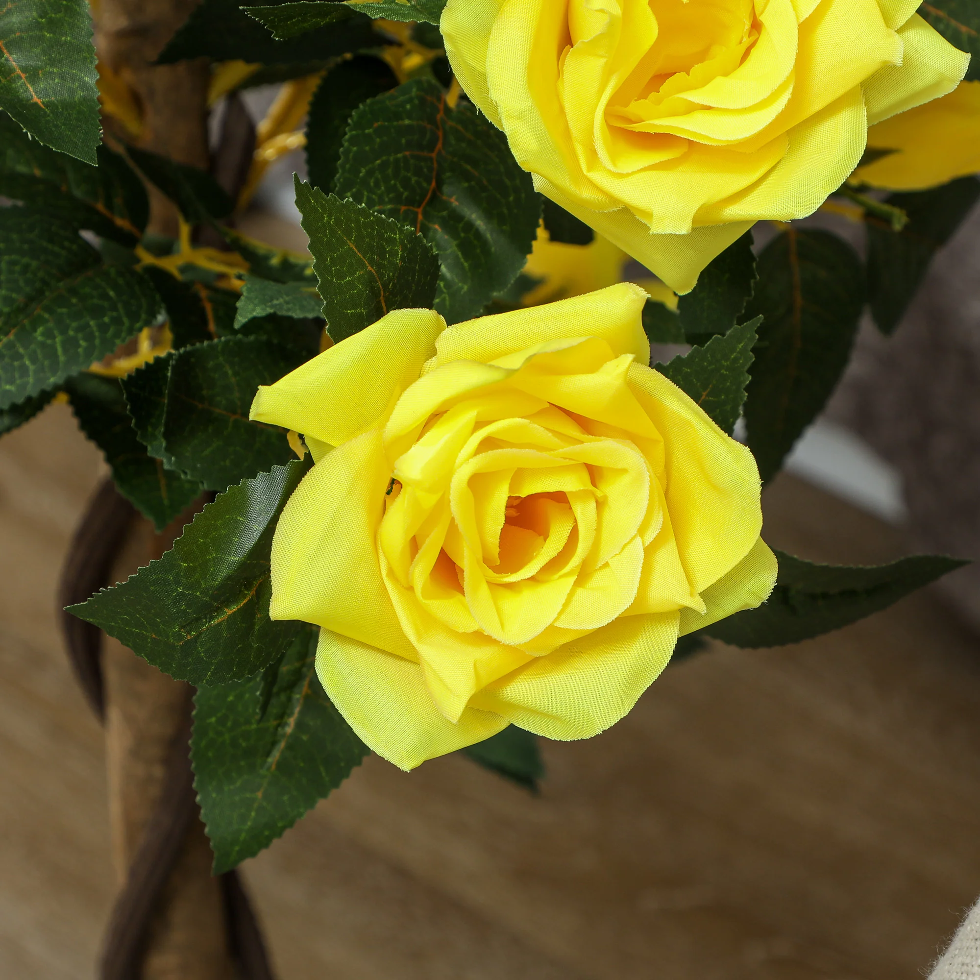 Outsunny Set Of 2 90cm Artificial Rose Tree, Fake Decorative Plant - Image 71