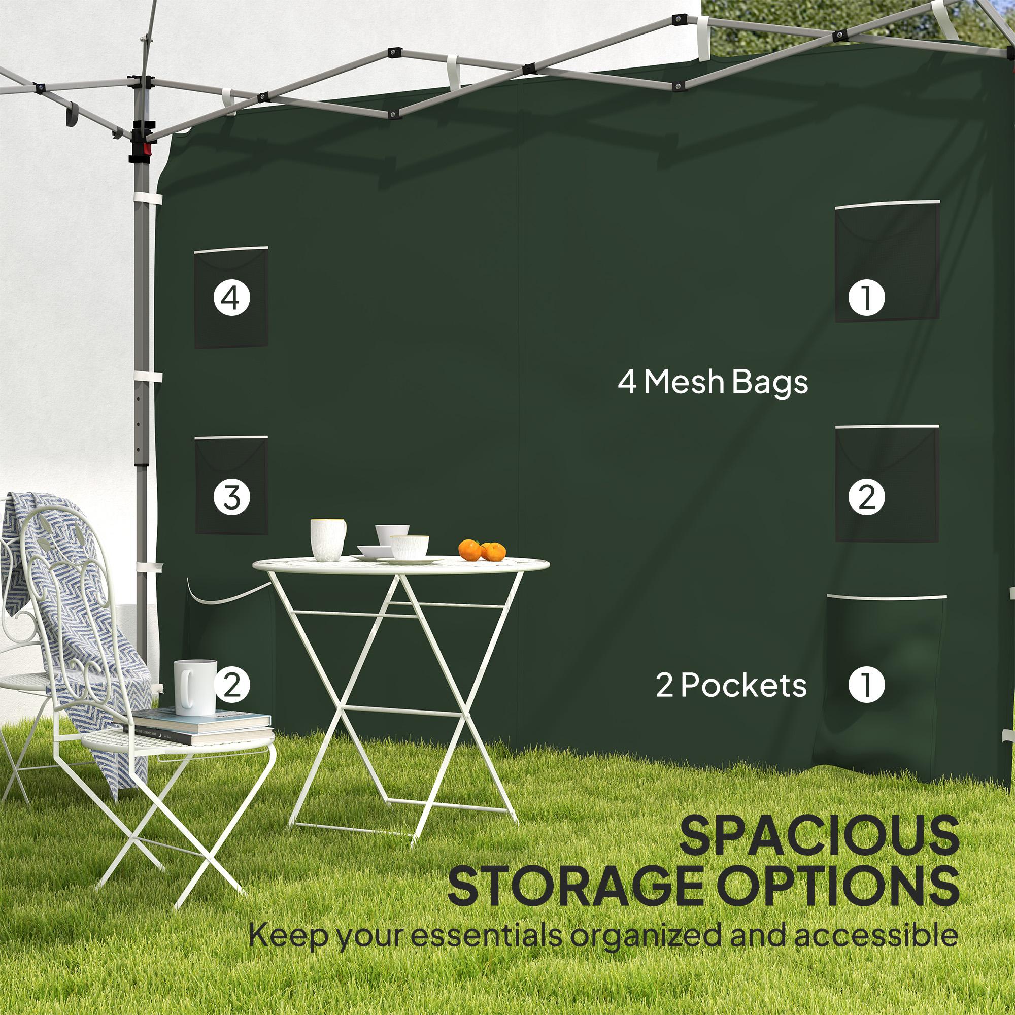 Outsunny Side Panel for 3x3 m Pop Up Gazebos, 1 Pack Sidewall Only - Image 22