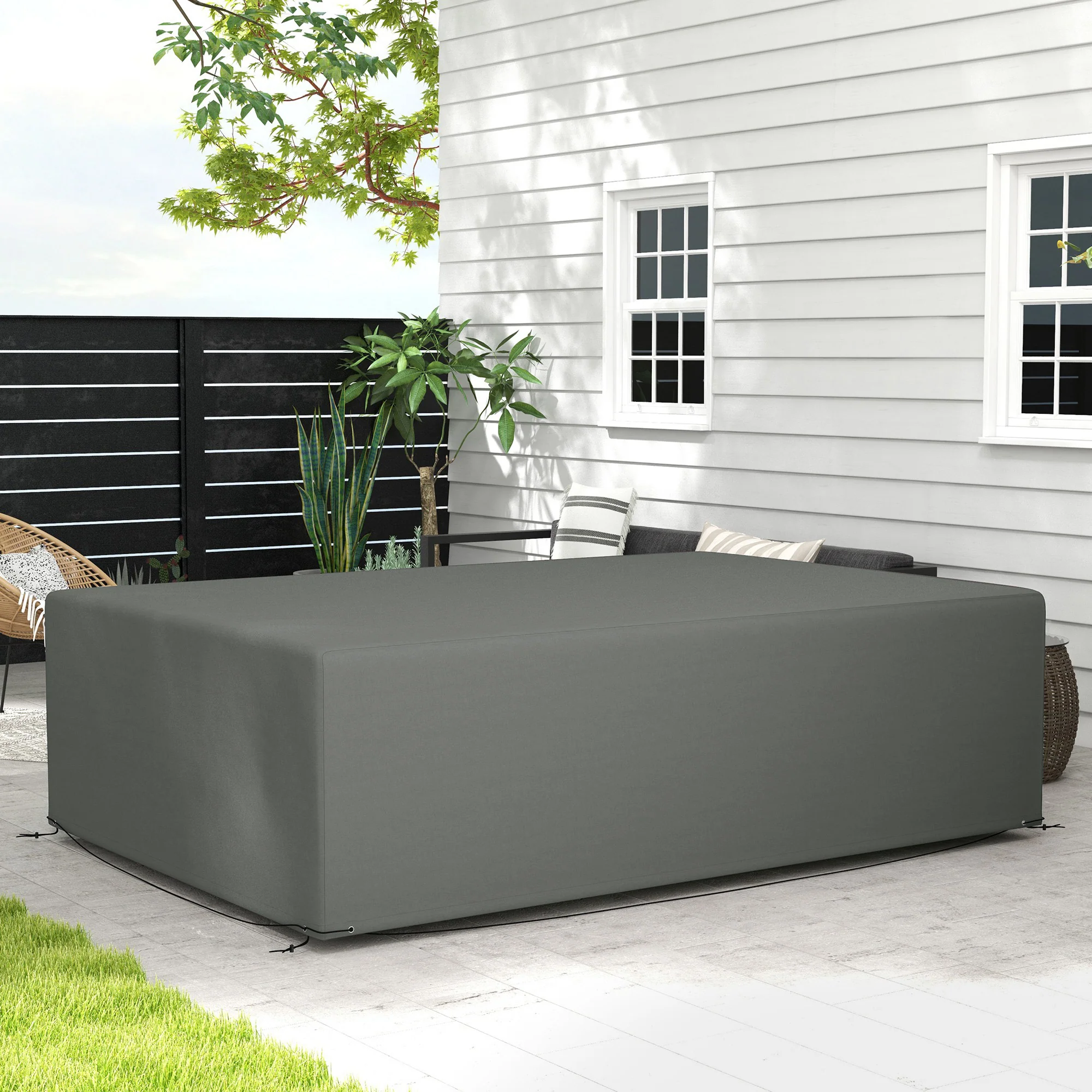 Outsunny UV Rain Protective Cover or Garden Wicker Rattan - Image 11