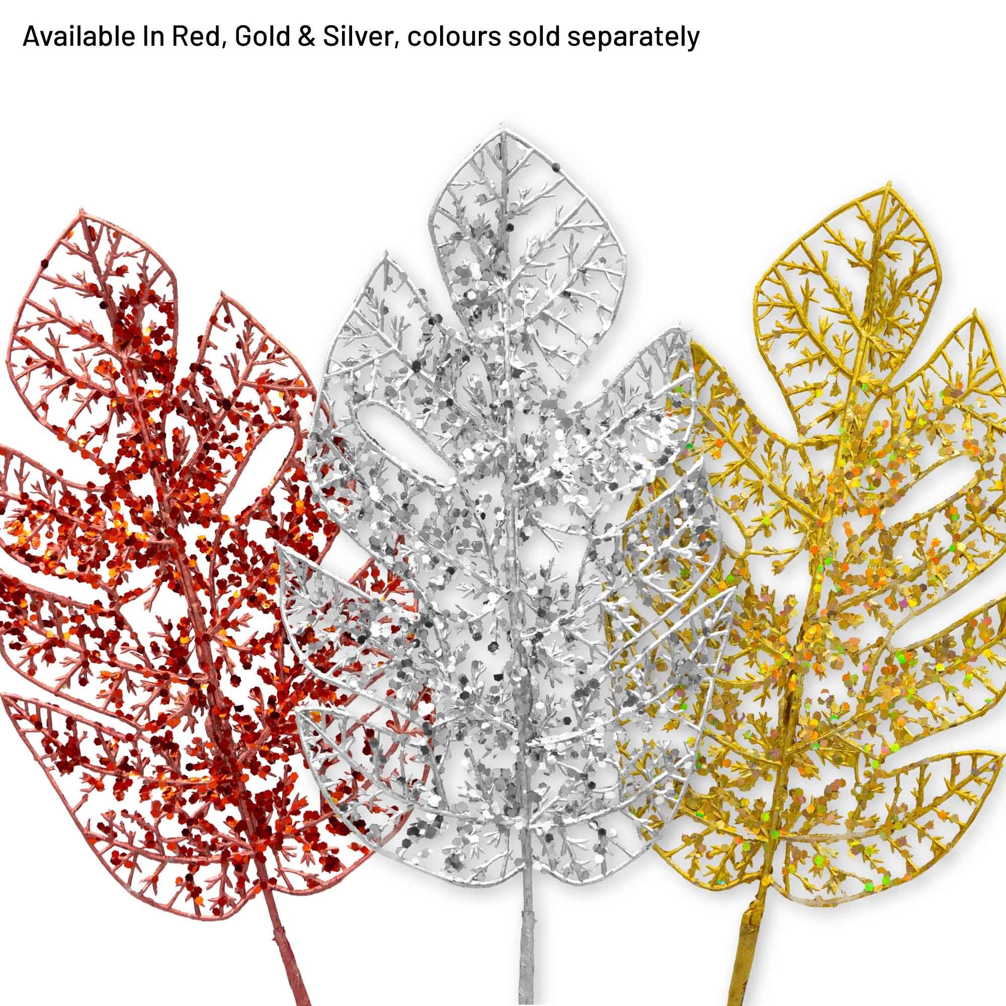 Palm Leaf Glitter Pick - Champagne - Image 4