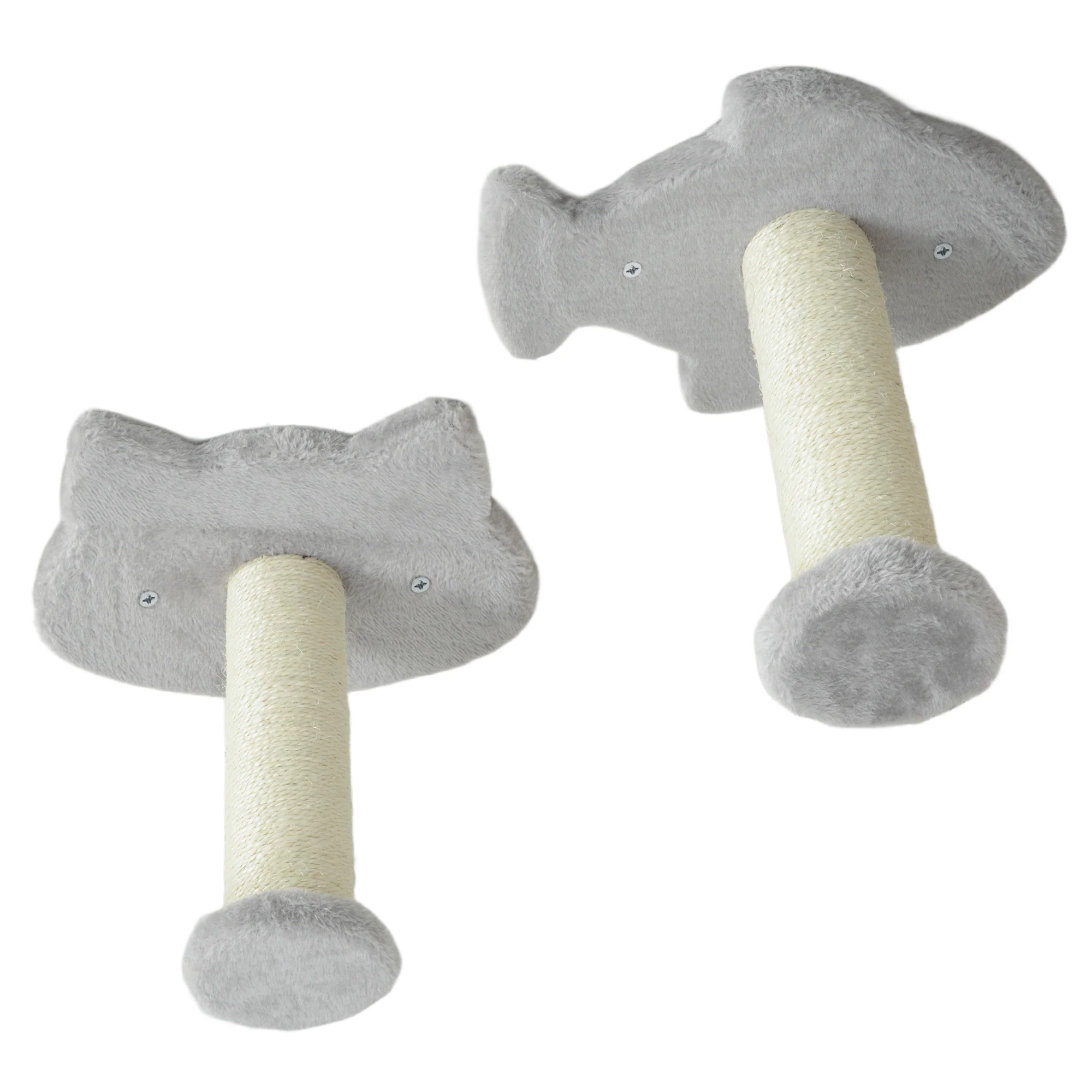 PawHut 4PCs Cat Wall Shelves With Steps, Ladder, Jumping Platforms - Image 8