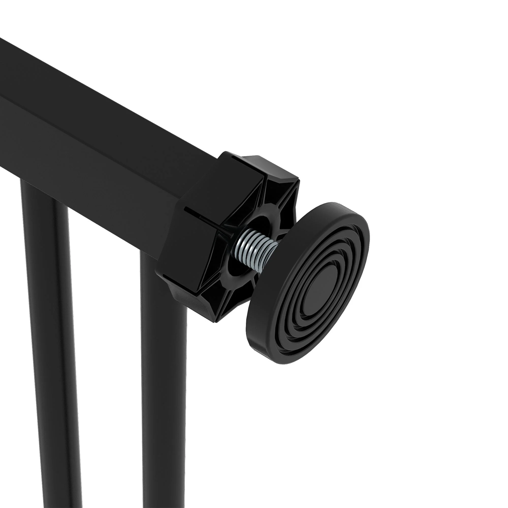 PawHut Adjustable Safety Gate w/ 1 Extensions and Four Adjustable Screws, Black - Image 9