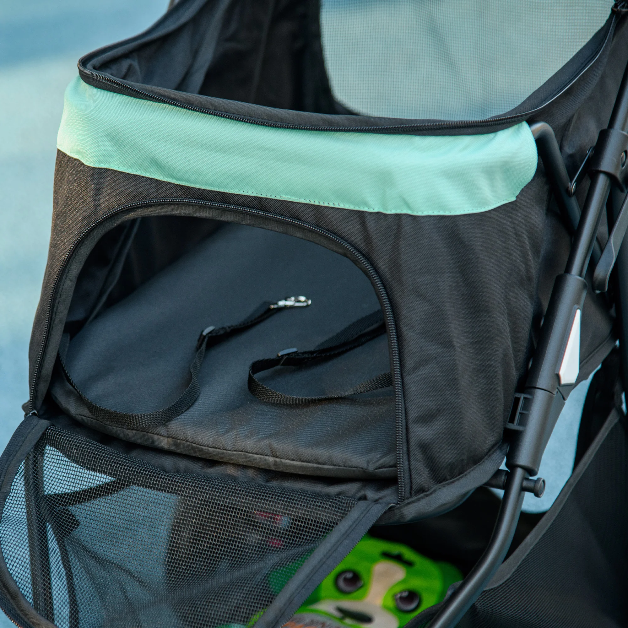 PawHut Dog Stroller For XS Dogs, S Dogs, Cats With Rain Cover - Image 17
