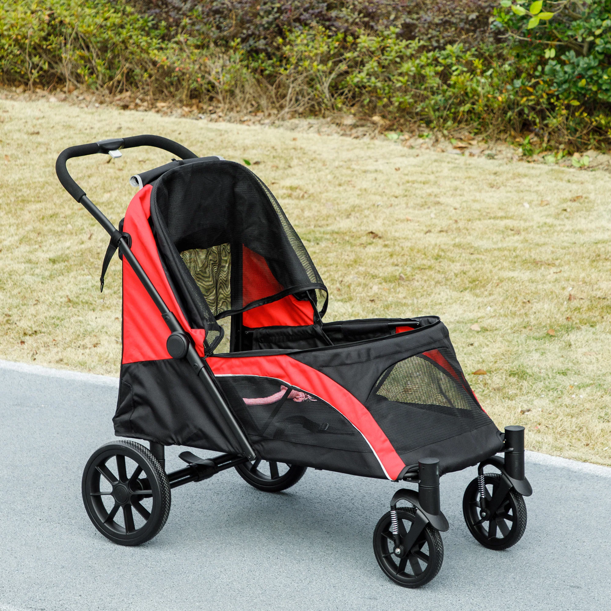 PawHut Easy Folding Pet Stroller For Large Dogs - Image 8