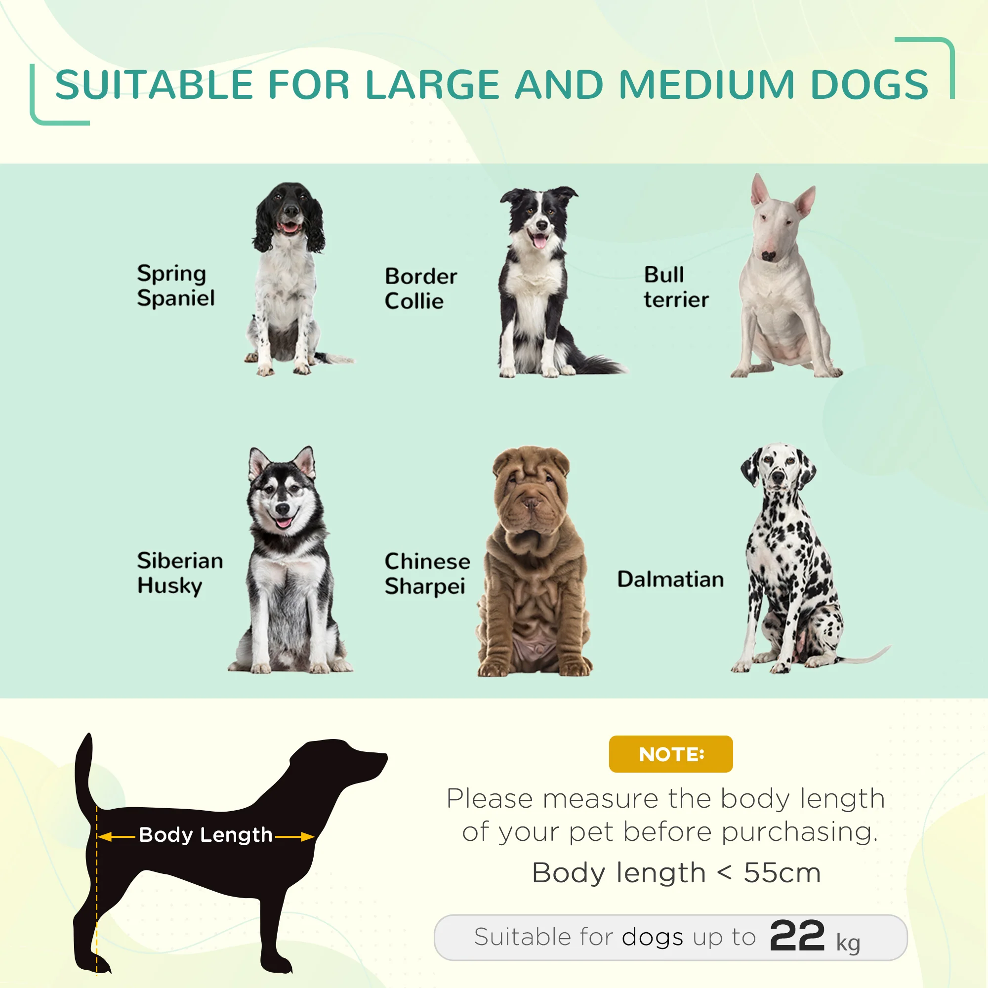 PawHut Raised Dog Bed 110cm- Black - Image 2