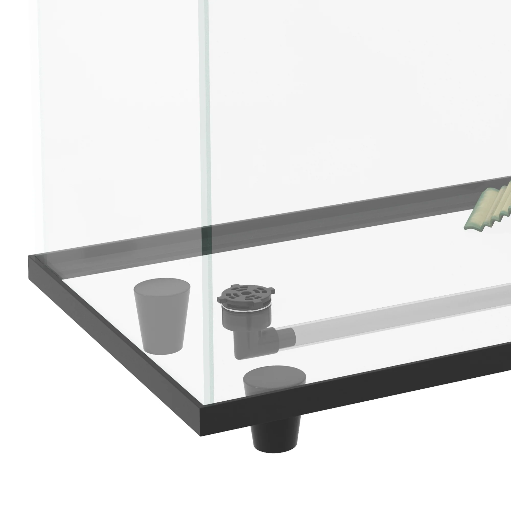 PawHut Turtle Tank 28L Glass Turtle Aquarium w/ Easy Drainage, 45 x 25 x 29cm - Image 7