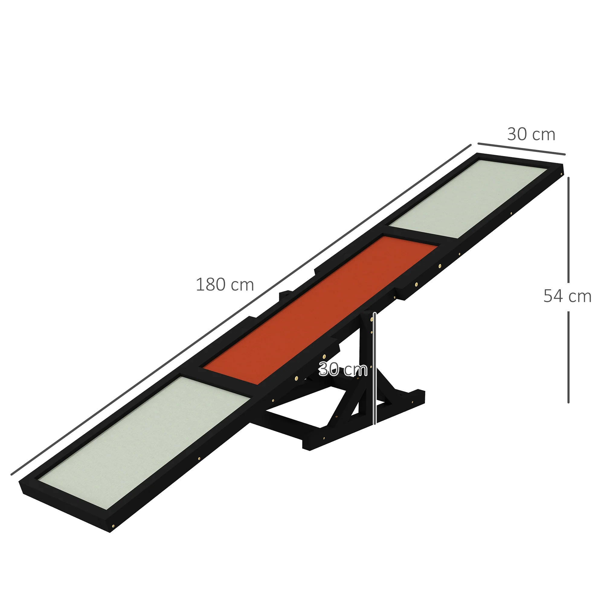 PawHut Wooden Pet Seesaw For Big Dogs With Anti-Slip Surface - Image 5