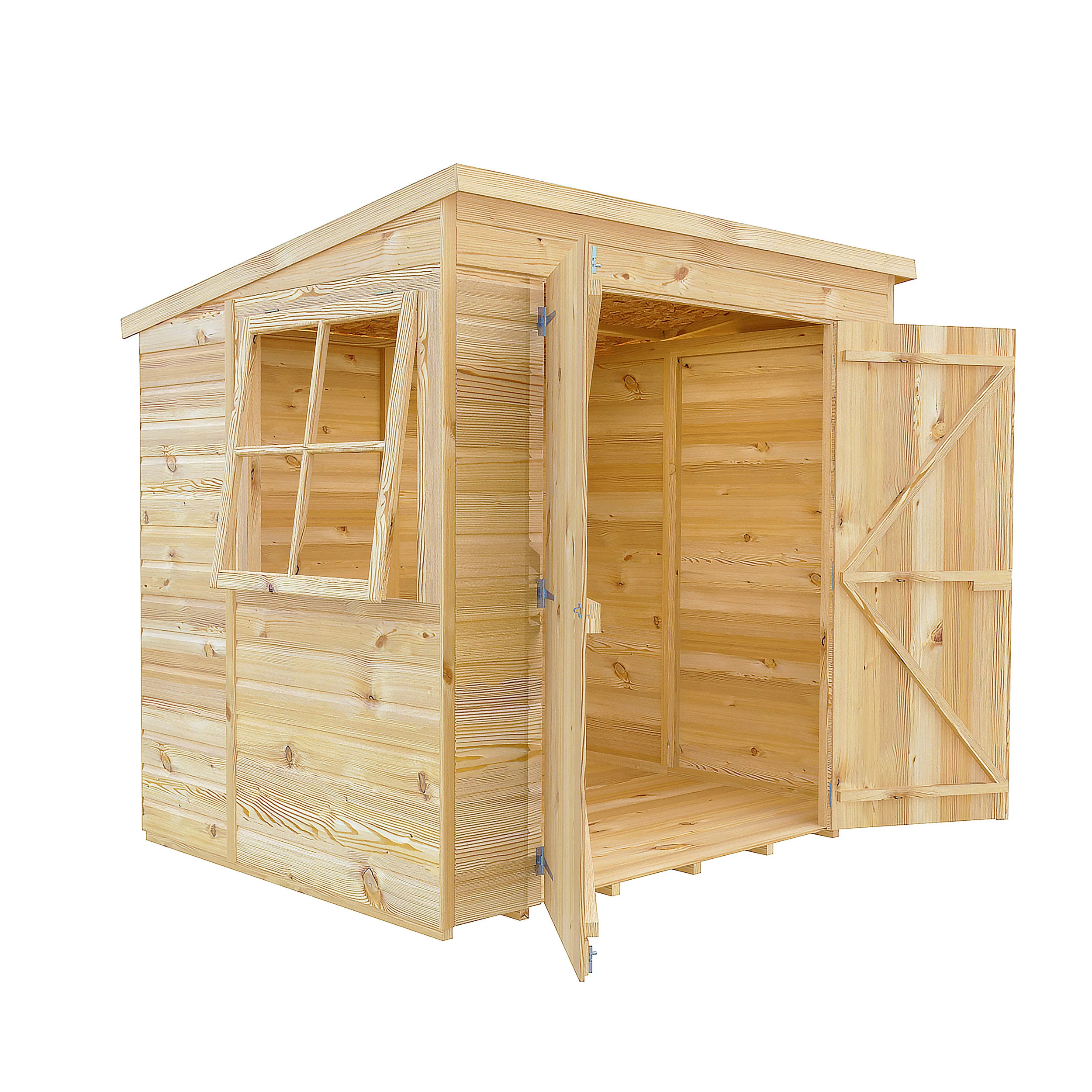 Pent Double Door Shiplap Shed - Image 22