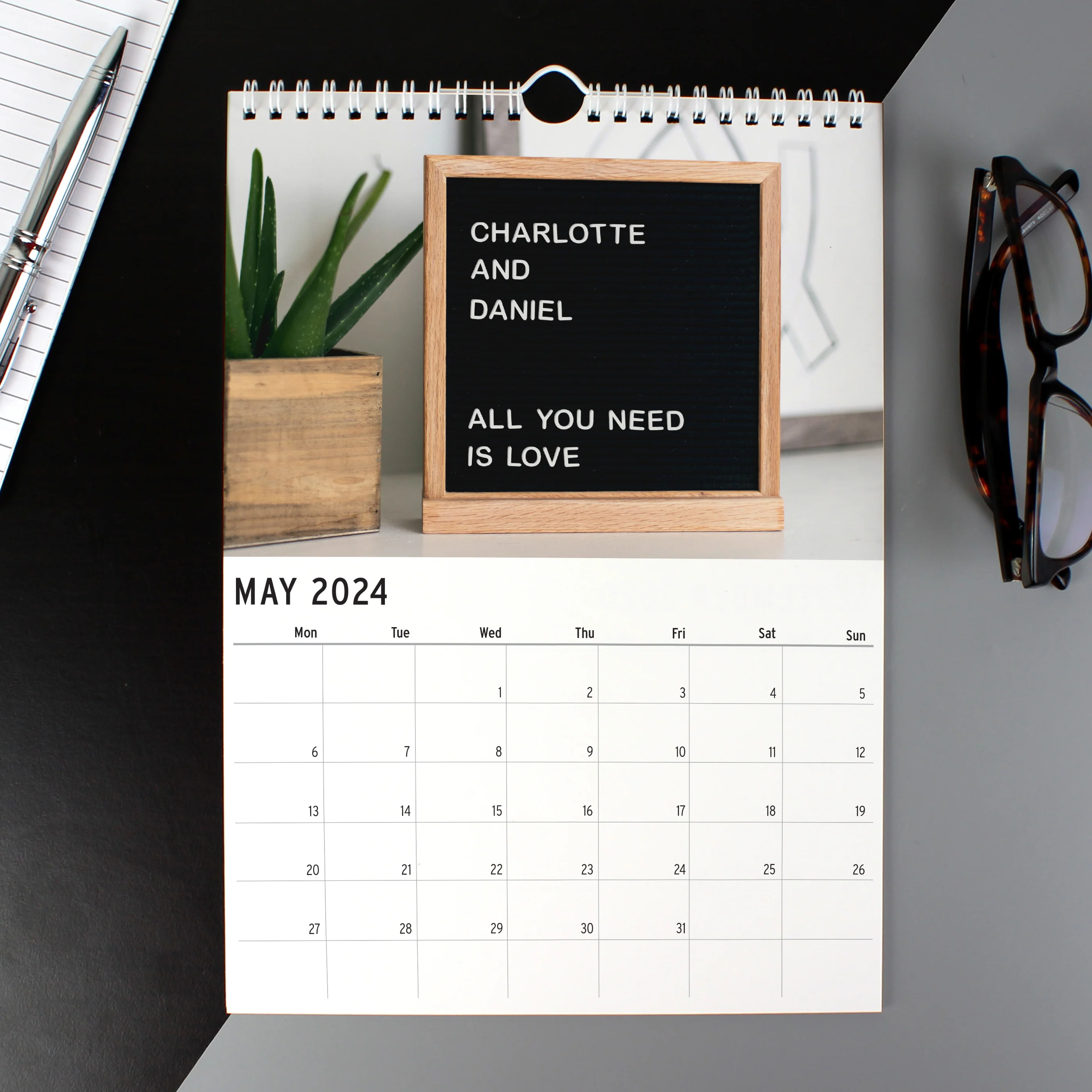Personalised A4 Couple You And Me Calendar - Image 7