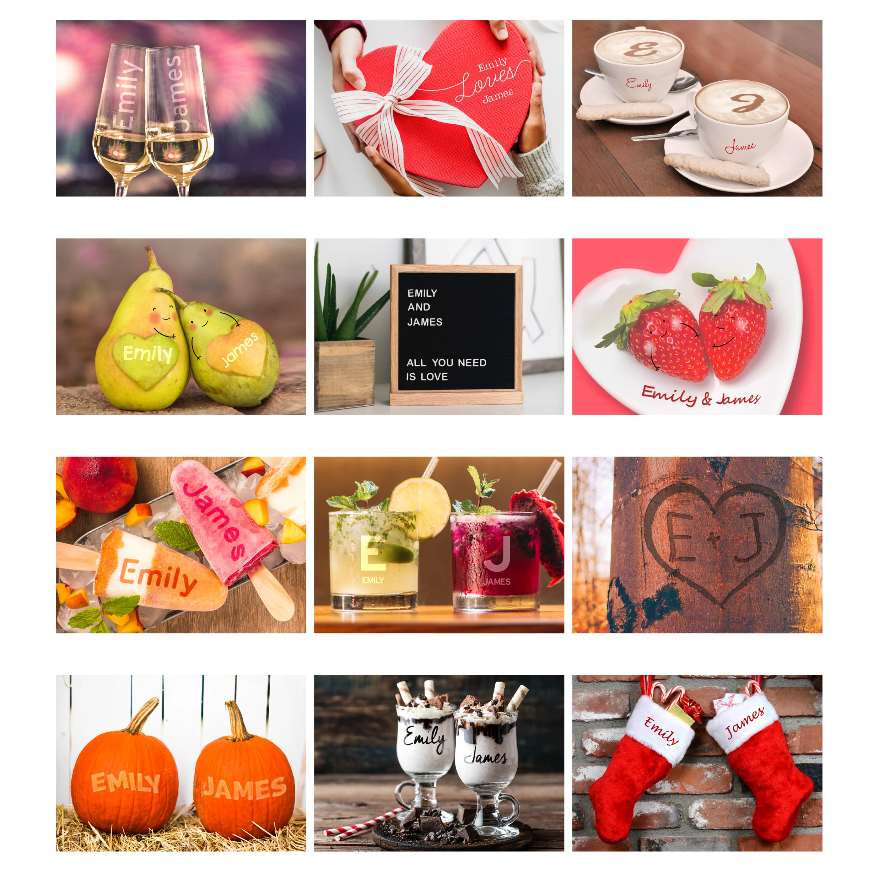 Personalised A4 Couple You And Me Calendar - Image 9
