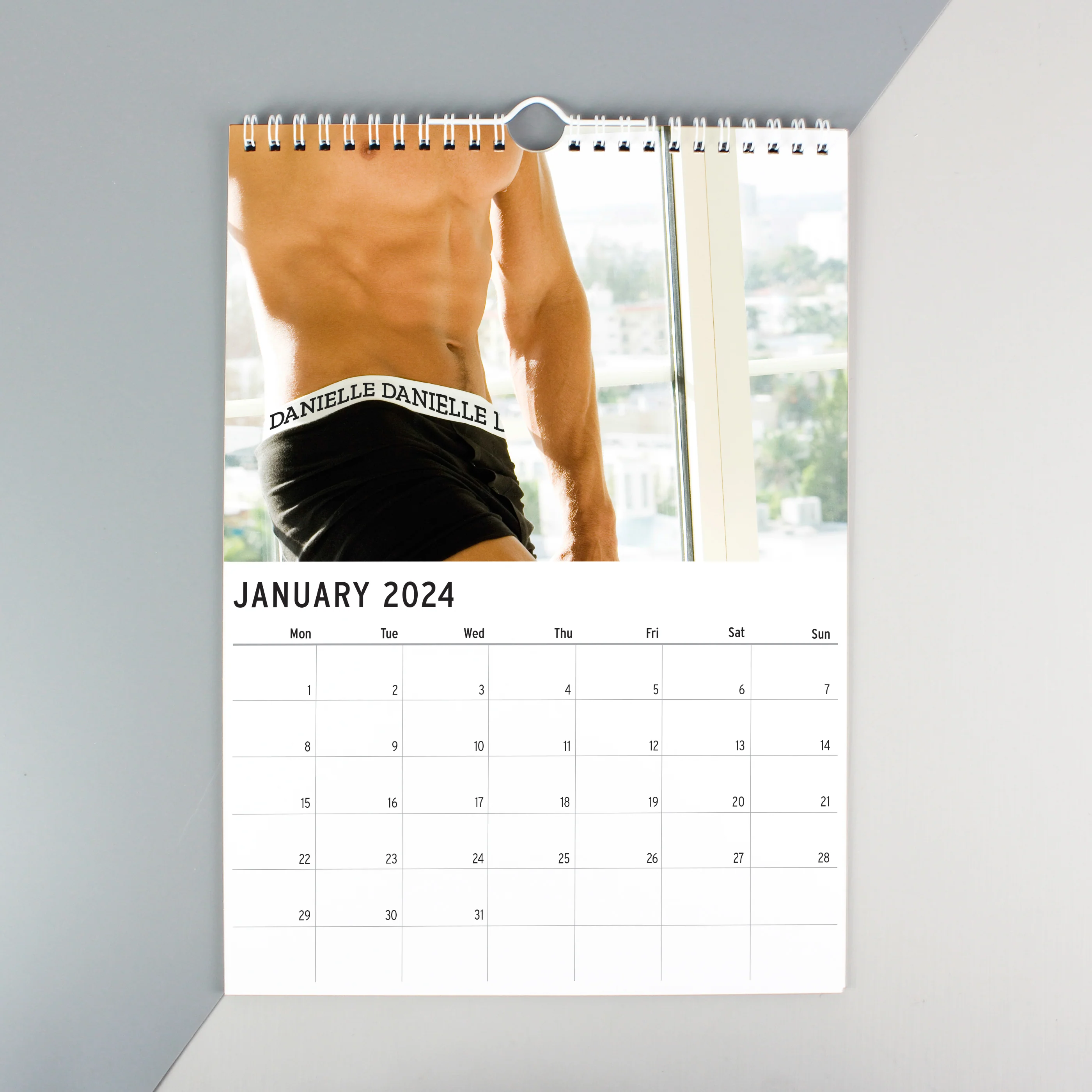 Personalised A4 Hot Hunks Calendar - Image 8