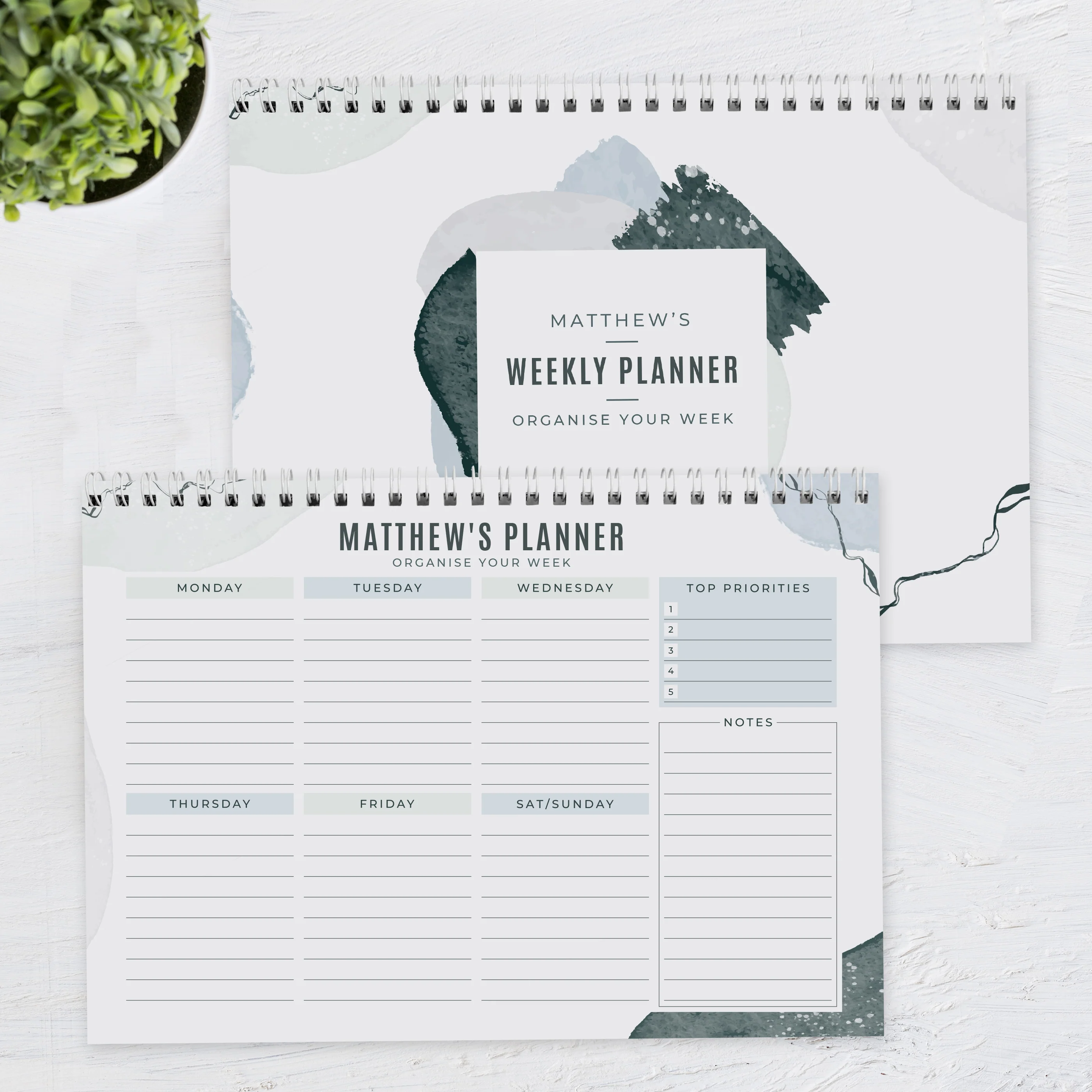 Personalised Abstract A4 Desk Planner - Image 4