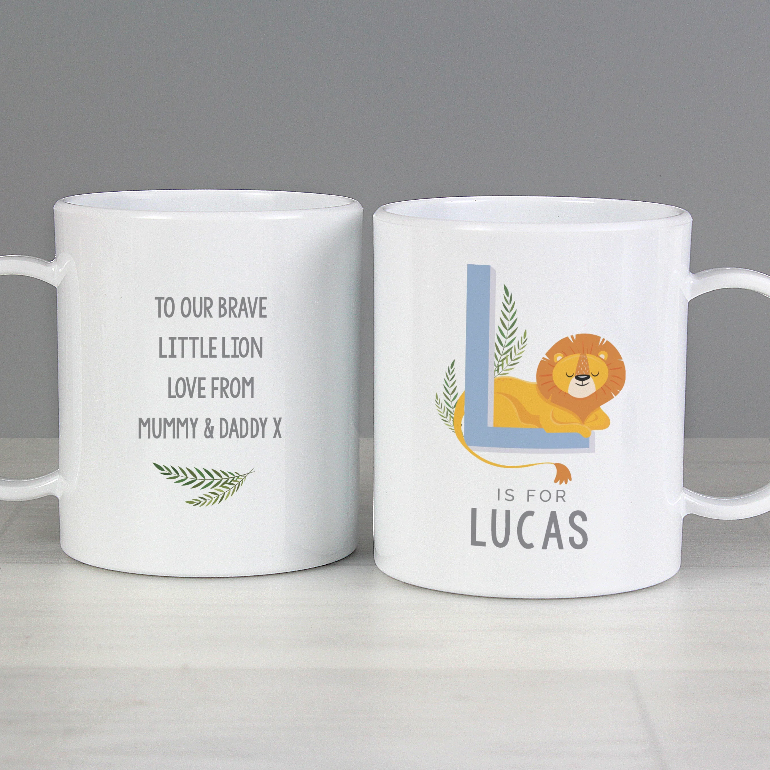 Personalised Animal Alphabet Plastic Mug - Image 4