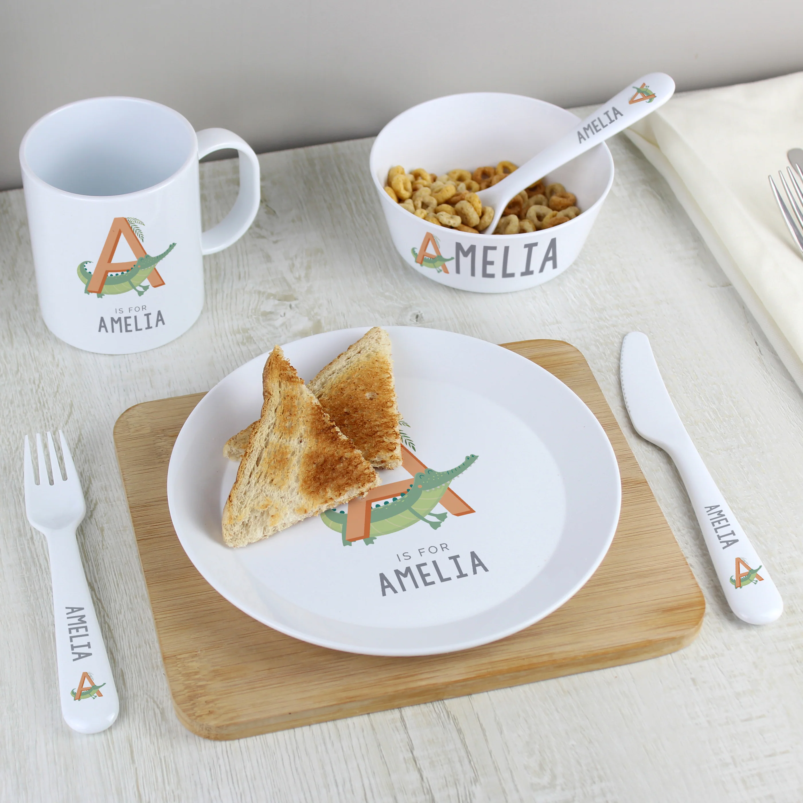 Personalised Animal Alphabet Plastic Mug - Image 7