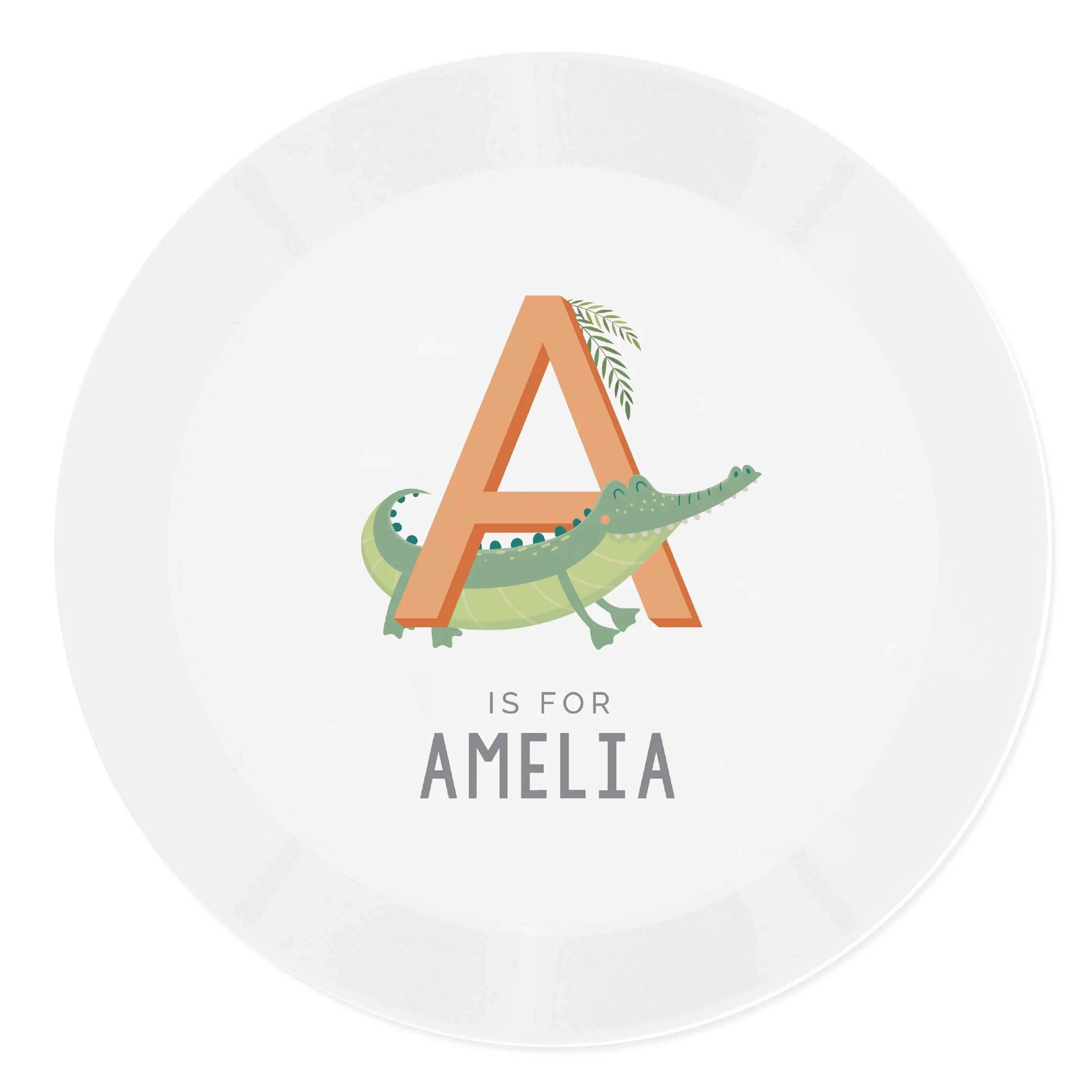 Personalised Animal Alphabet Plastic Plate - Image 5