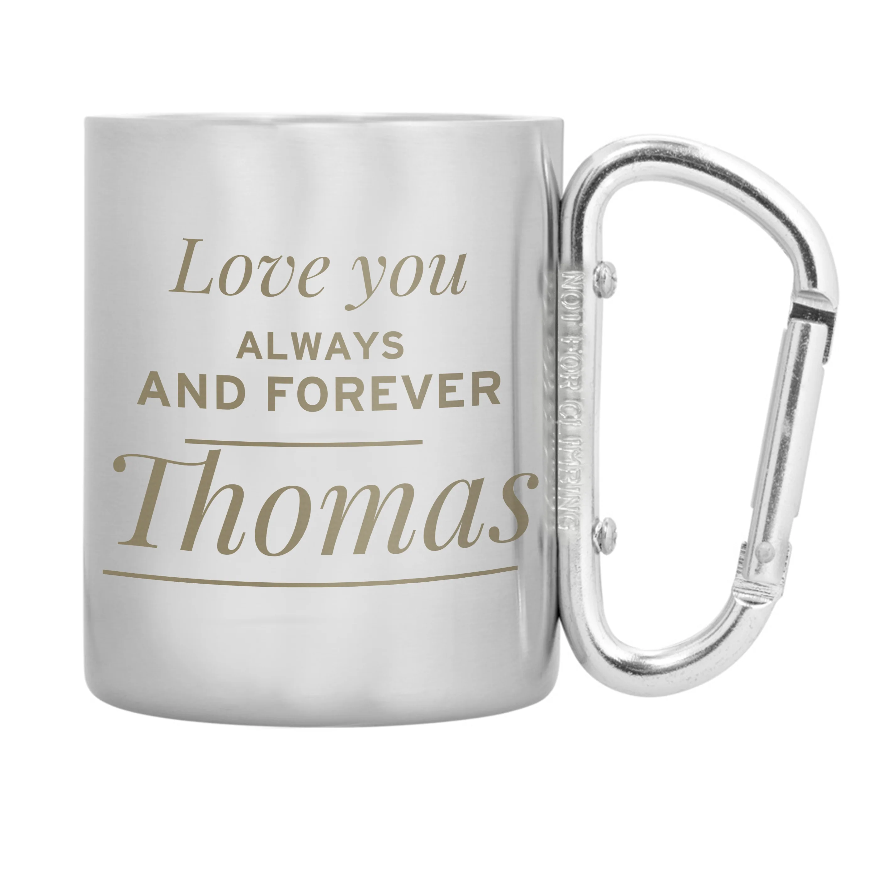 Personalised 'Any Message' Stainless Steel Mug - Image 2