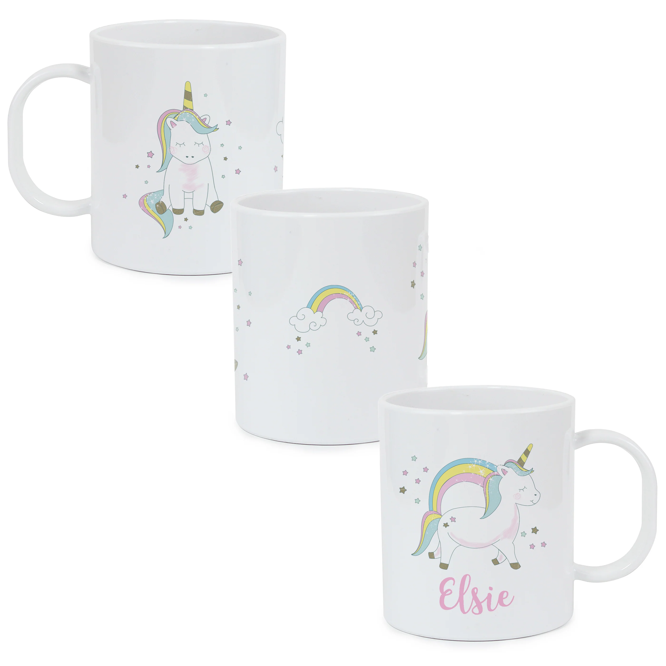 Personalised Baby Unicorn Plastic Mug - Image 2