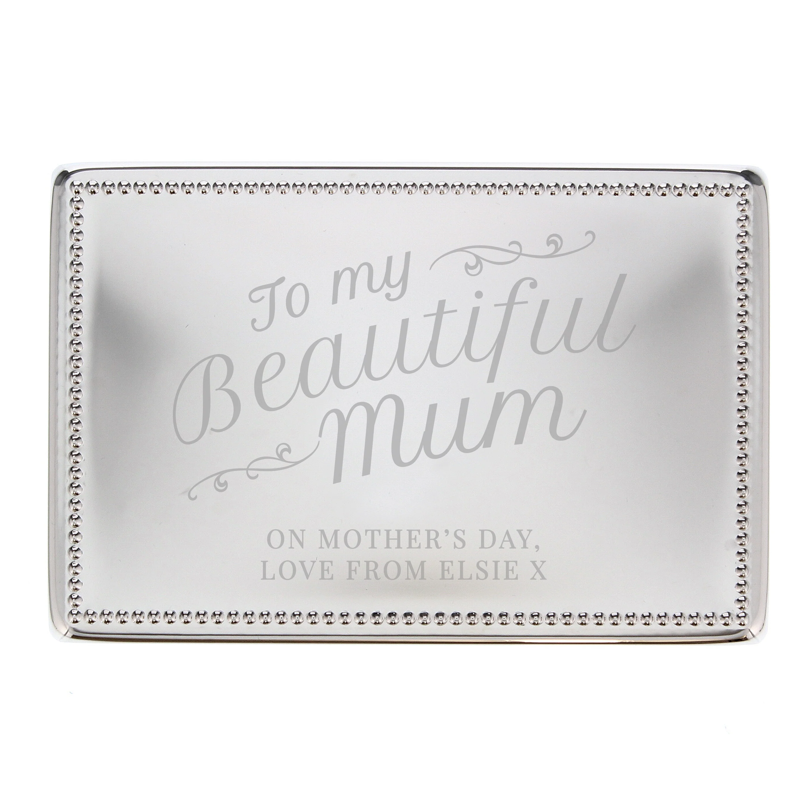 Personalised Beautiful Mum Rectangular Jewellery Box - Image 5