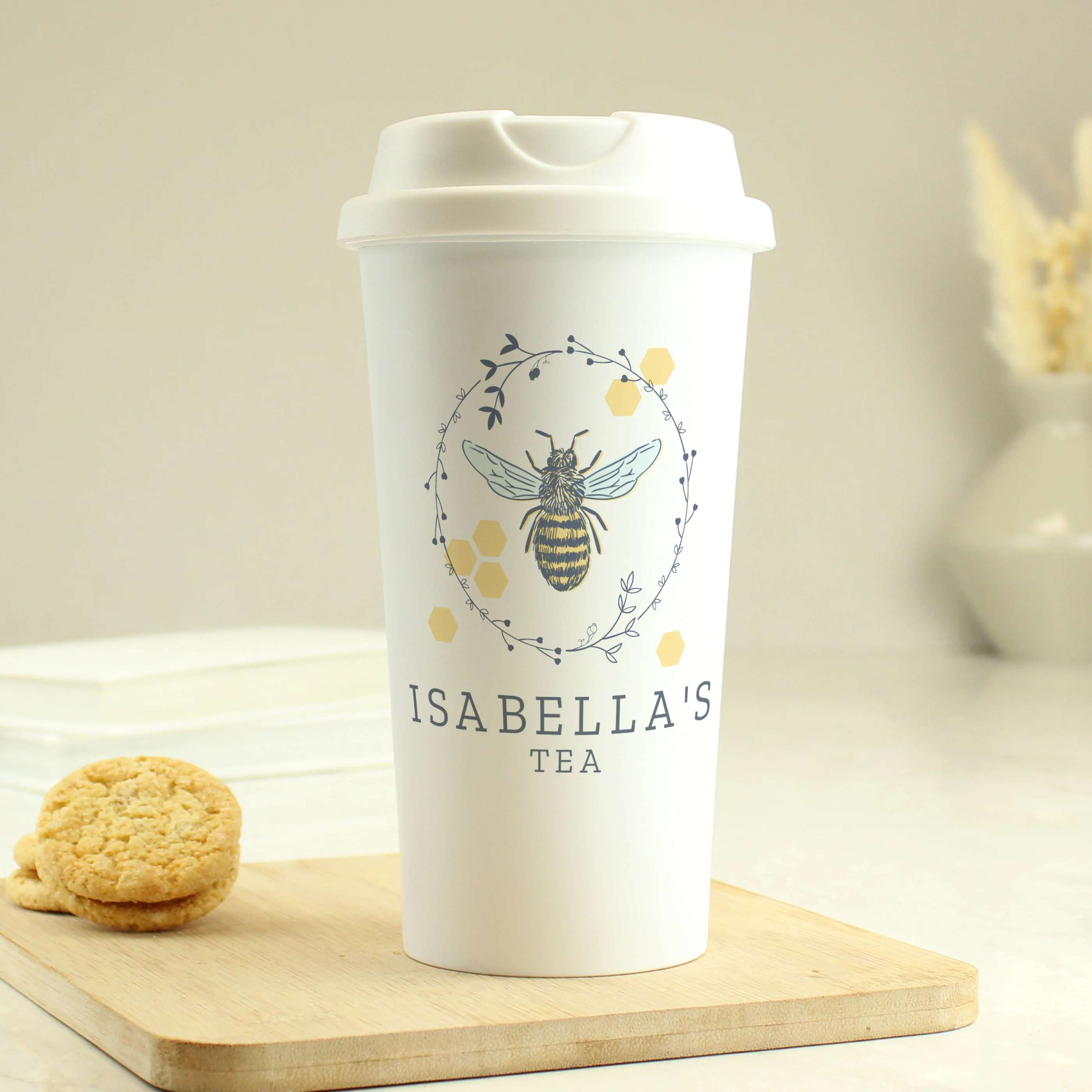 Personalised Bee Insulated Travel Cup - Image 6