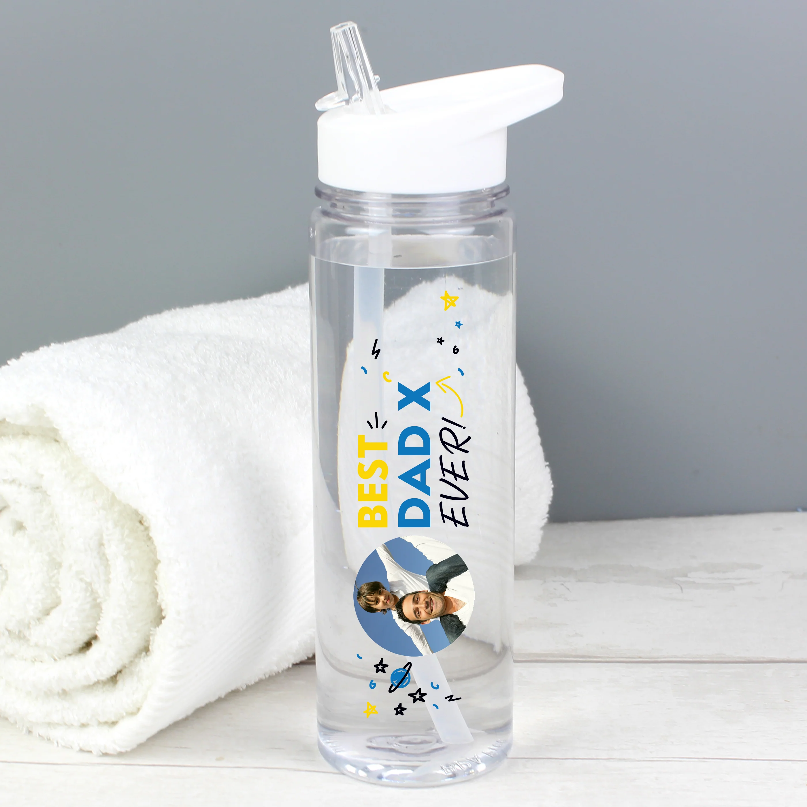 Personalised Best Ever Photo Upload Water Bottle - Image 2
