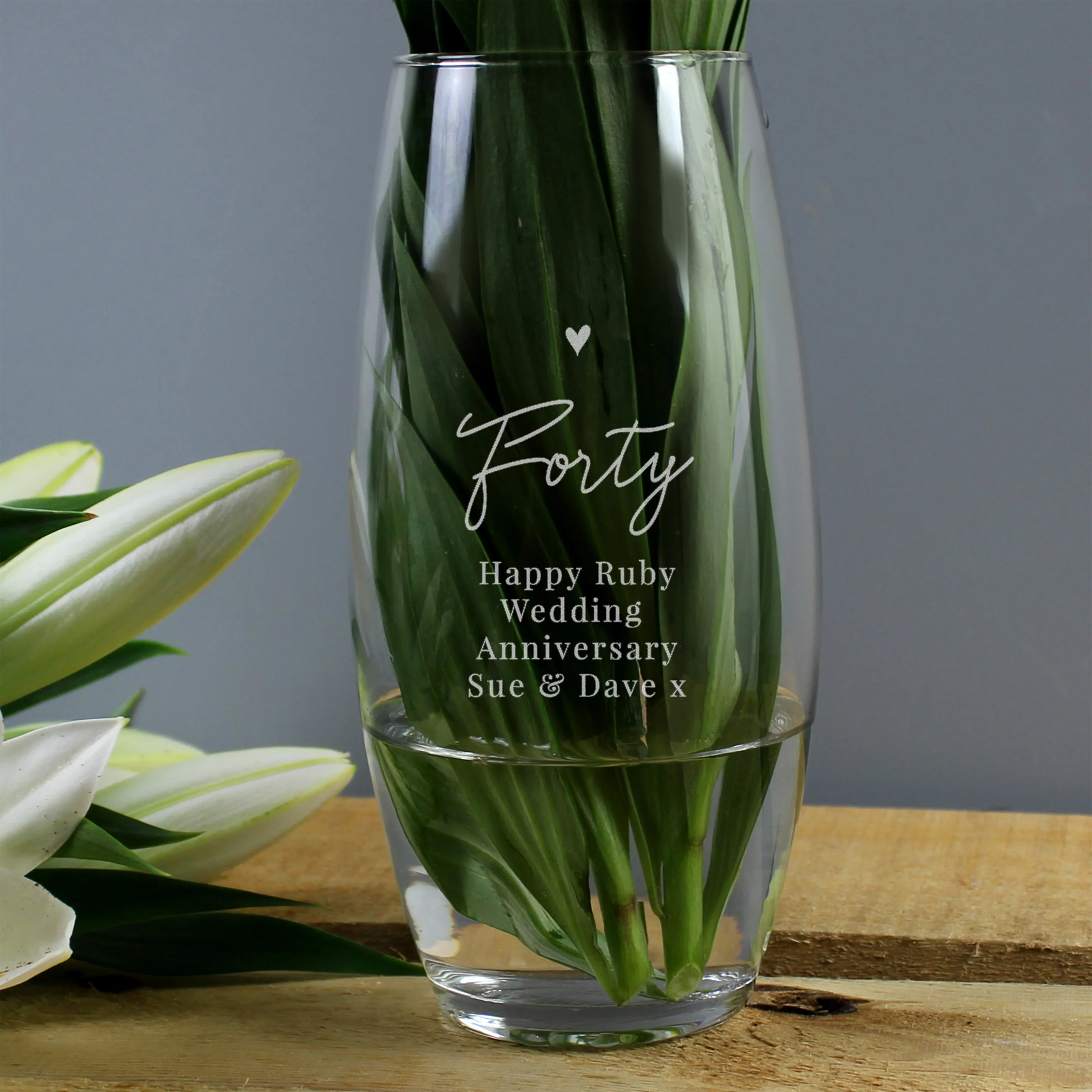 Personalised Big Age Bullet Vase - Image 2