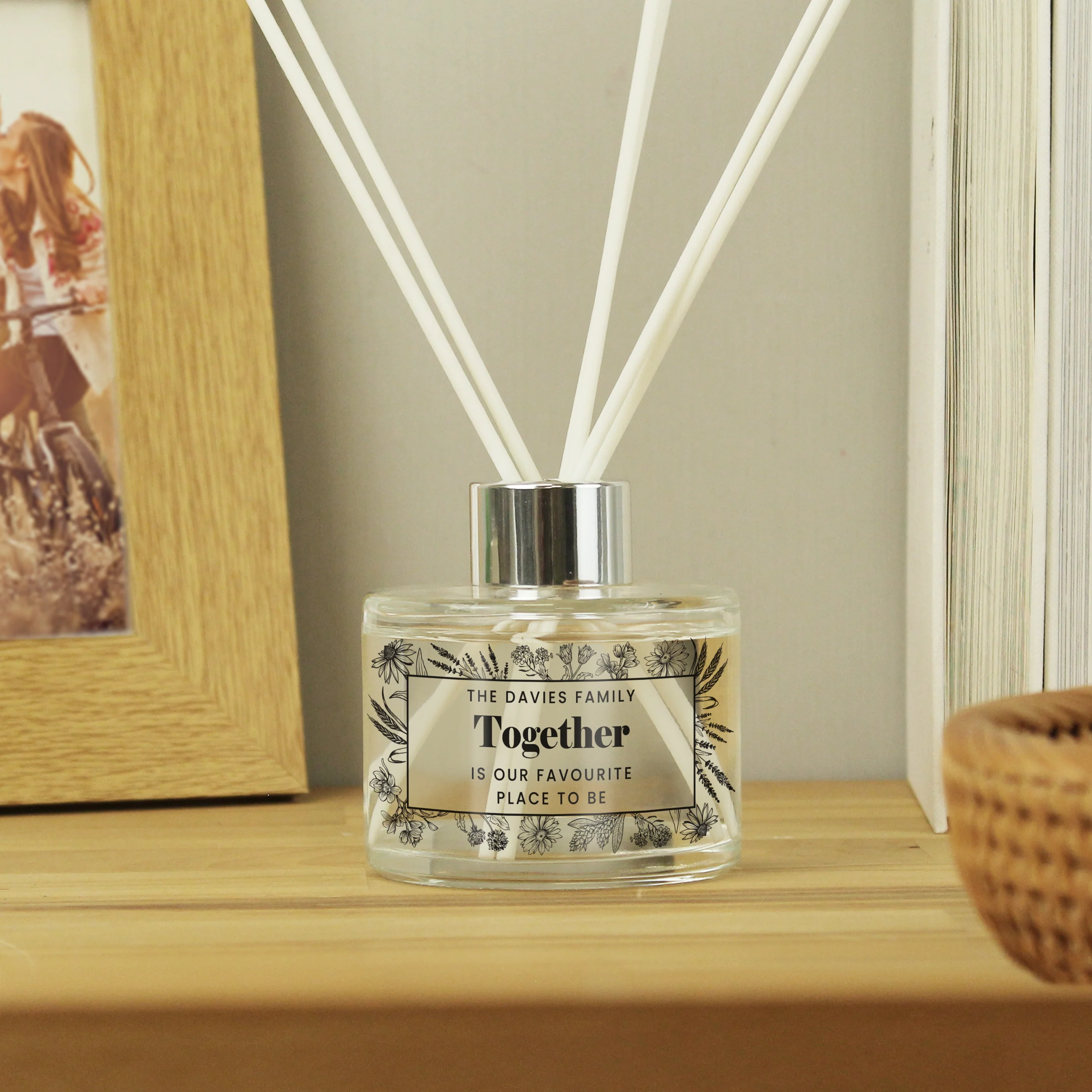 Personalised Black Foliage Reed Diffuser - Image 3