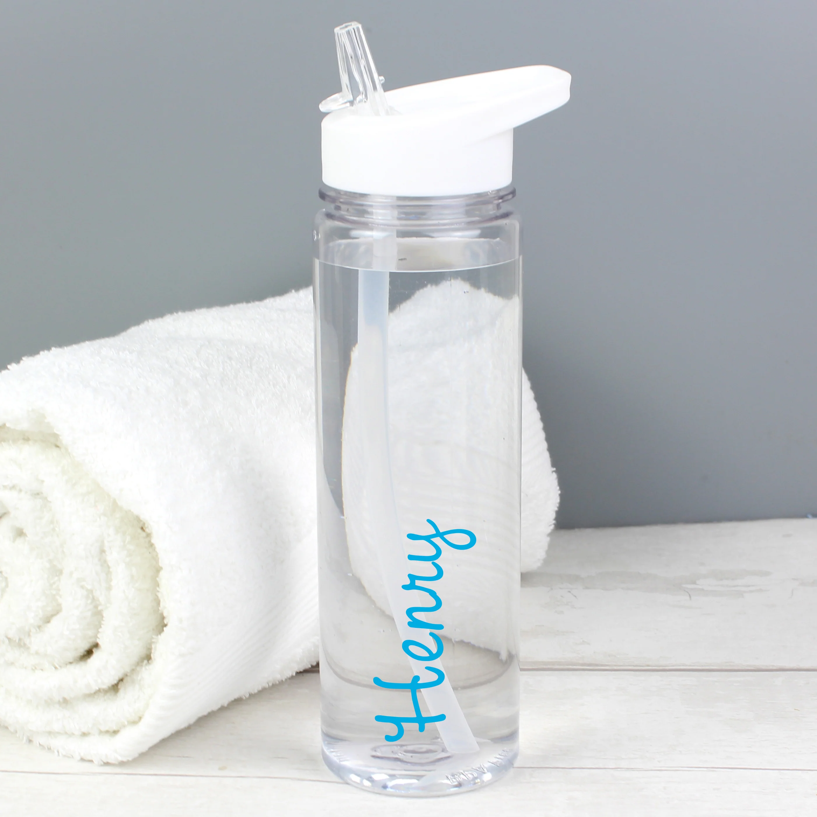 Personalised Blue Name Water Bottle - Image 5