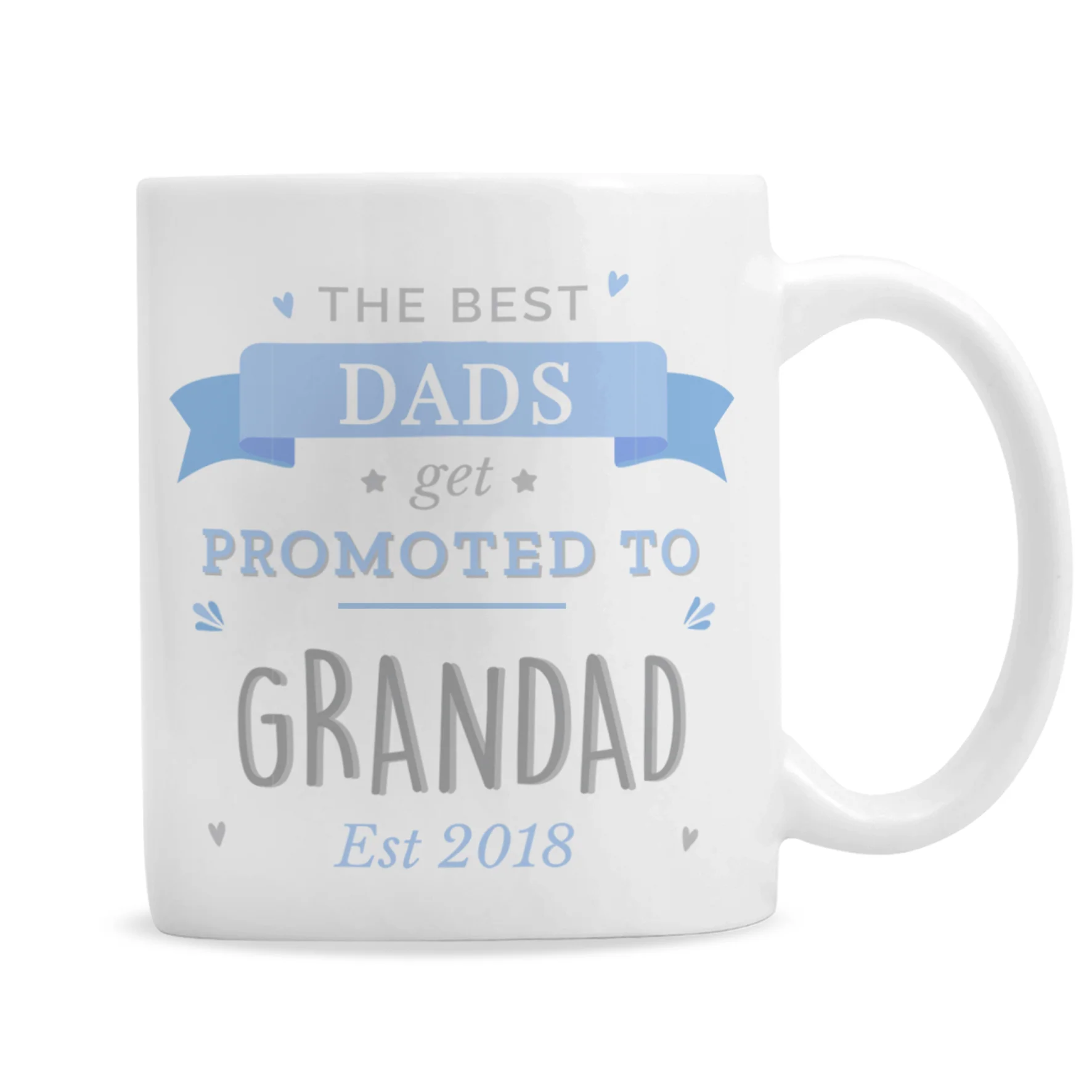 Personalised Blue Promoted to Mug - Image 6