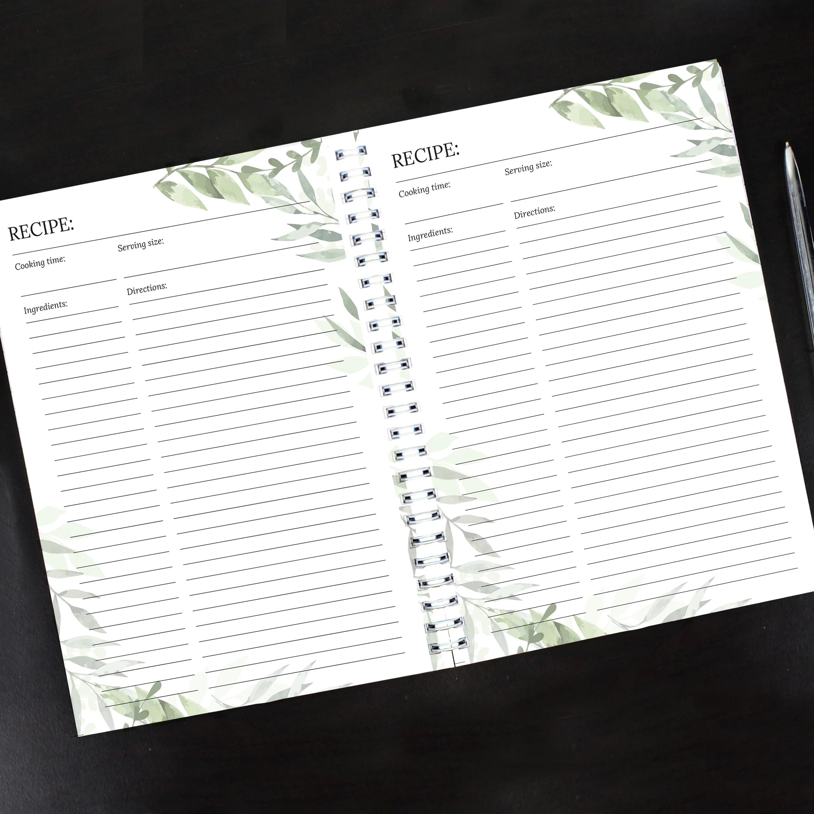 Personalised Botanical A5 Recipe Book Journal - Image 3