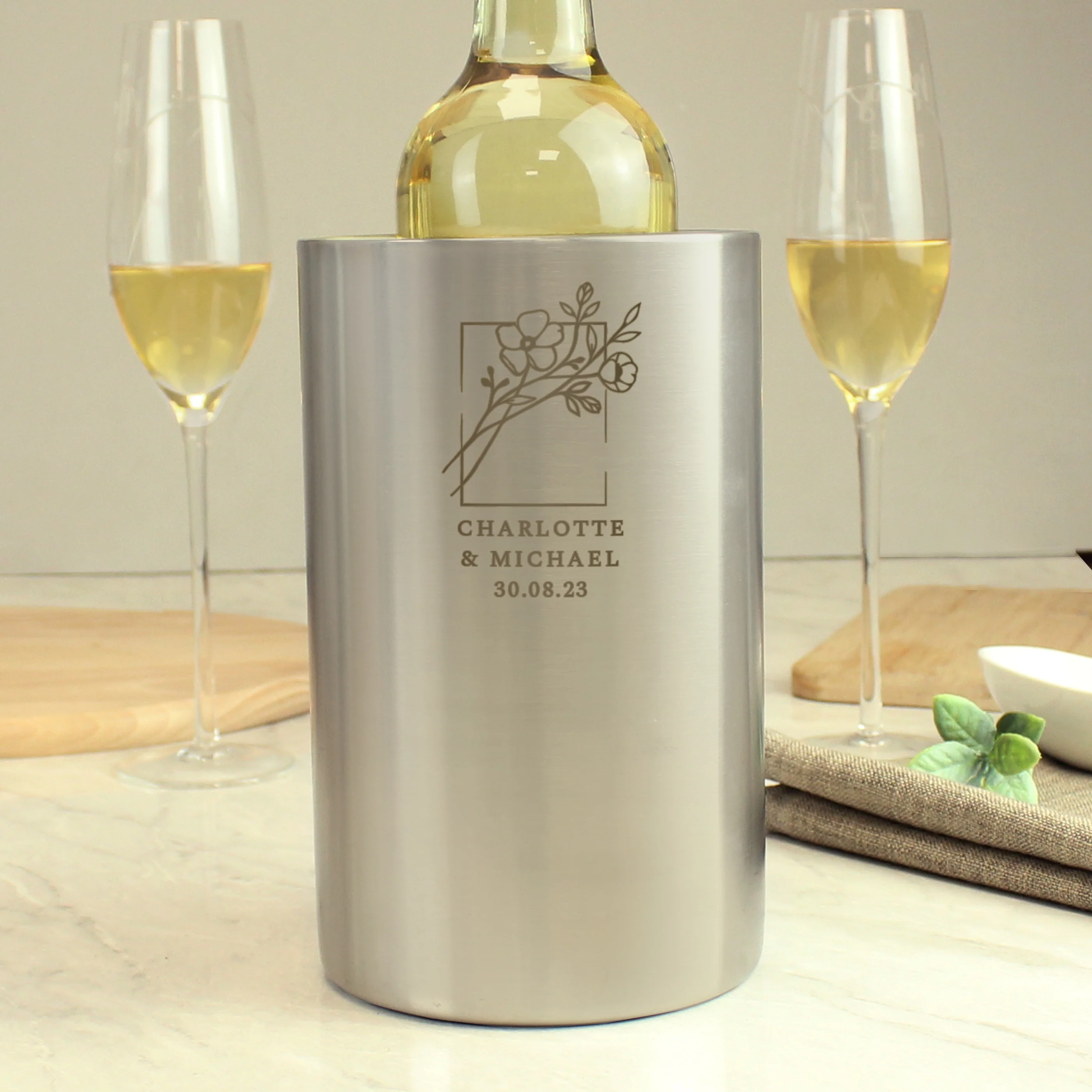 Personalised Botanical Wine Cooler - Image 2