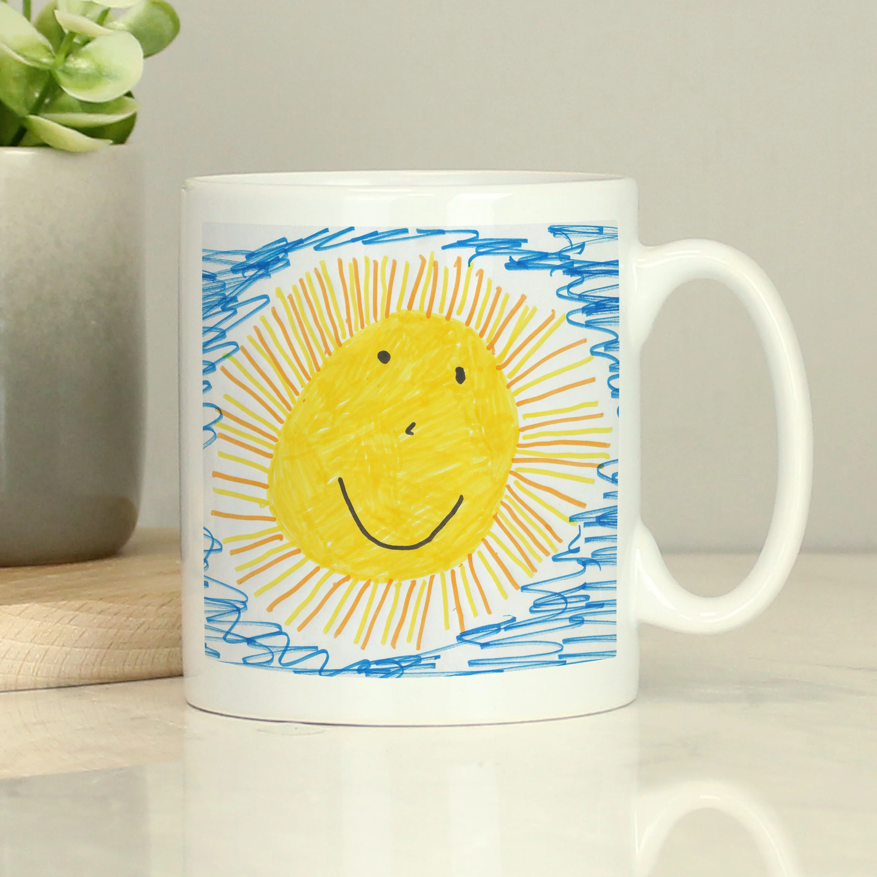 Personalised Childrens Drawing Photo Upload Mug - Image 2