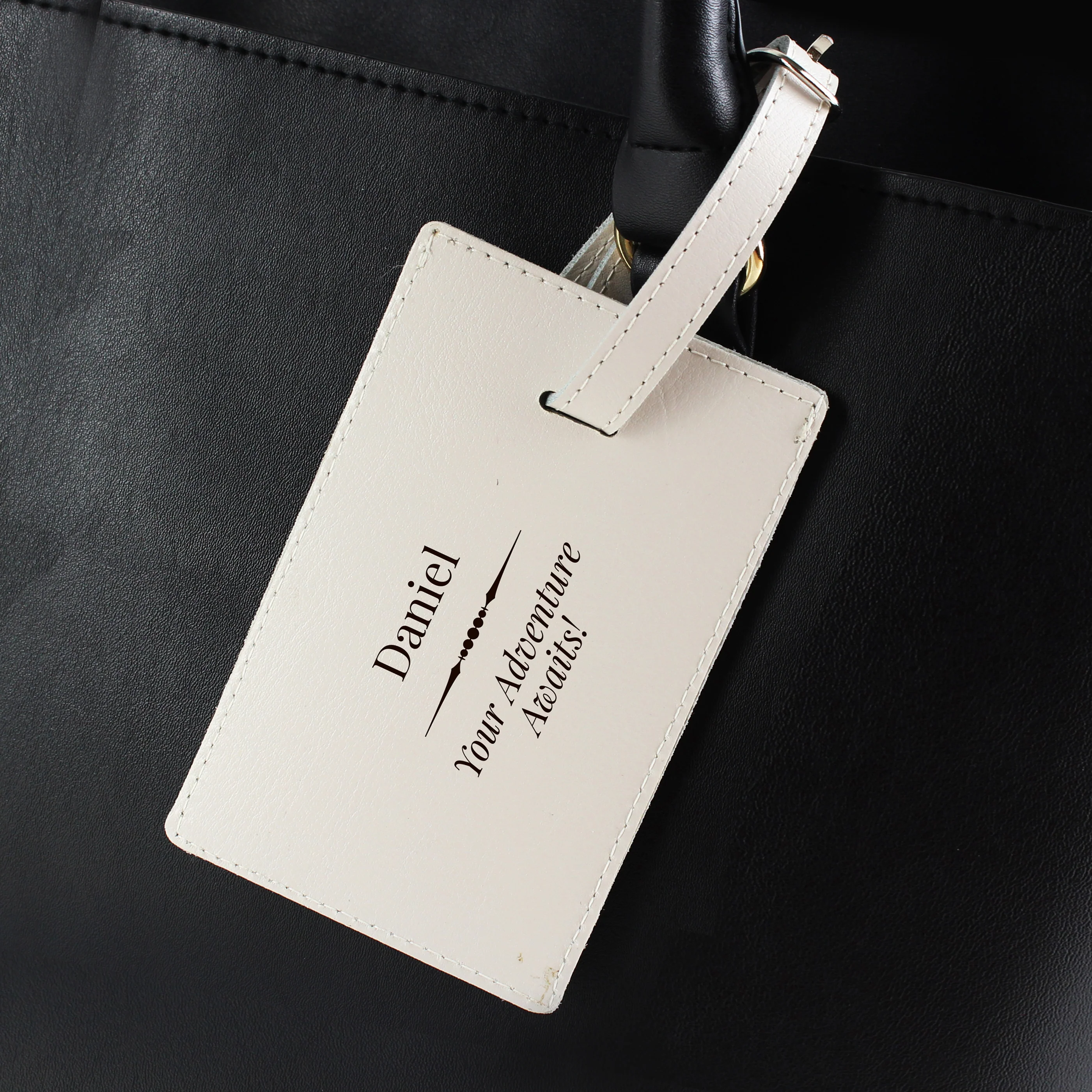 Personalised Classic Cream Luggage Tag - Image 4