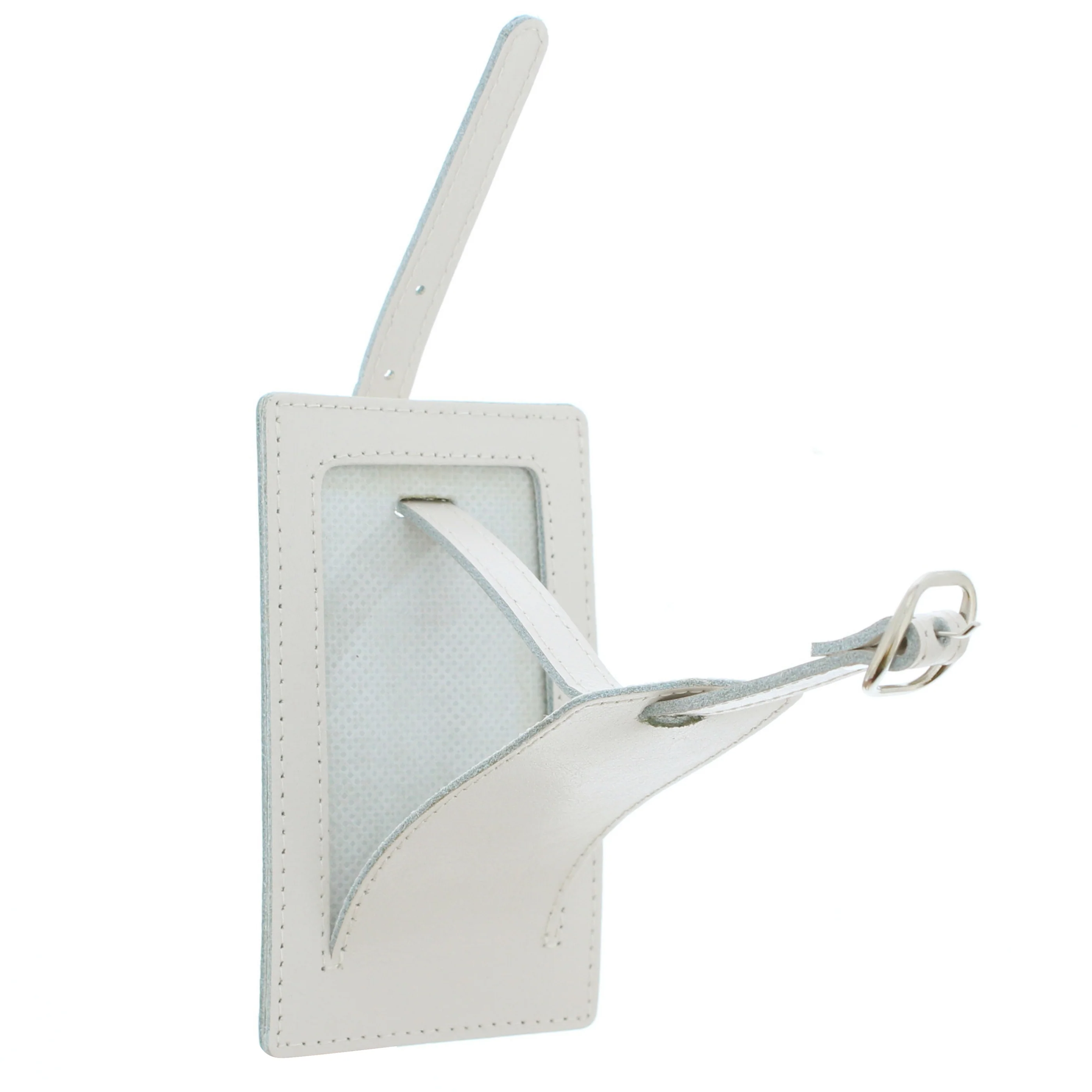 Personalised Classic Initials Cream Luggage Tag - Image 6