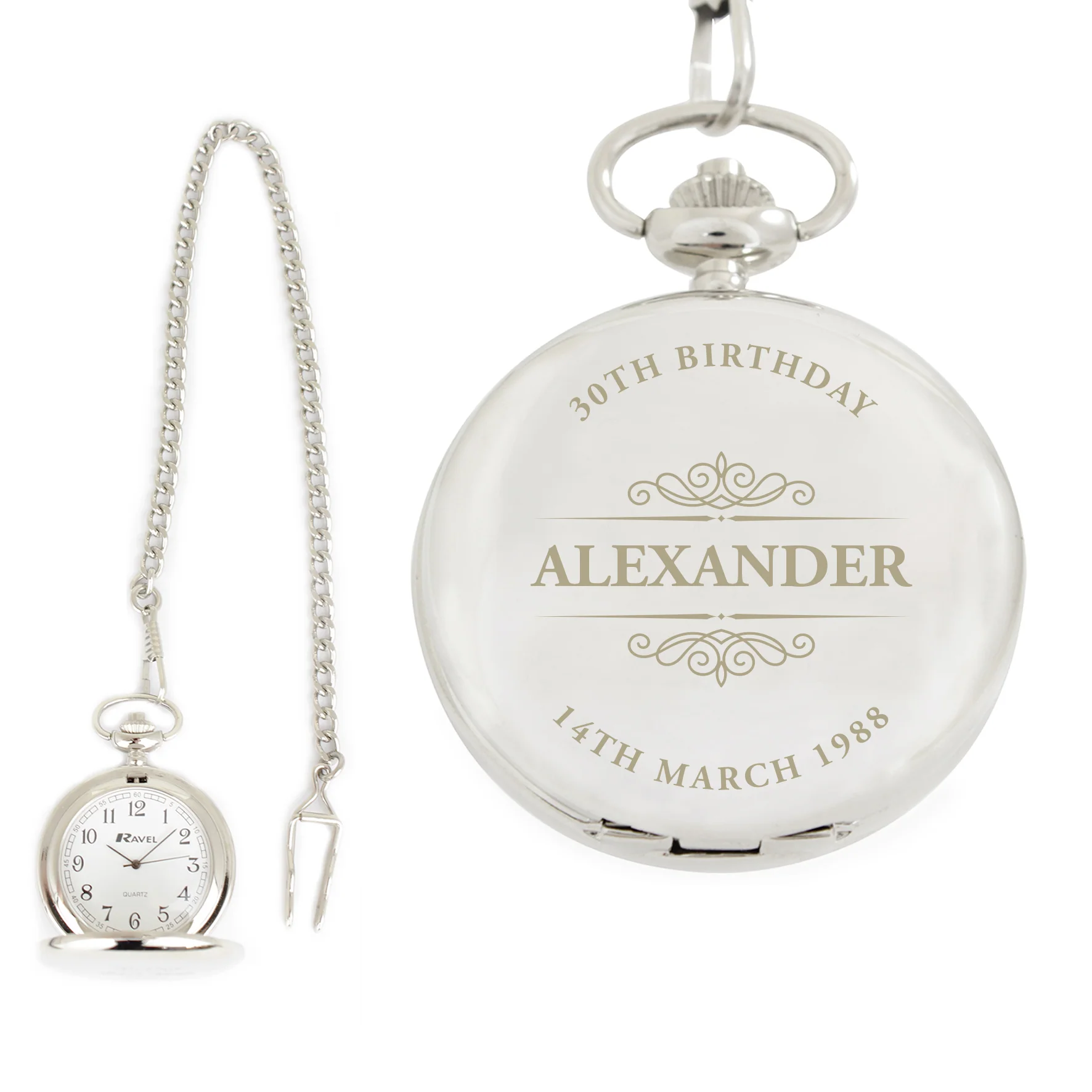 Personalised Classic Pocket Fob Watch - Image 6