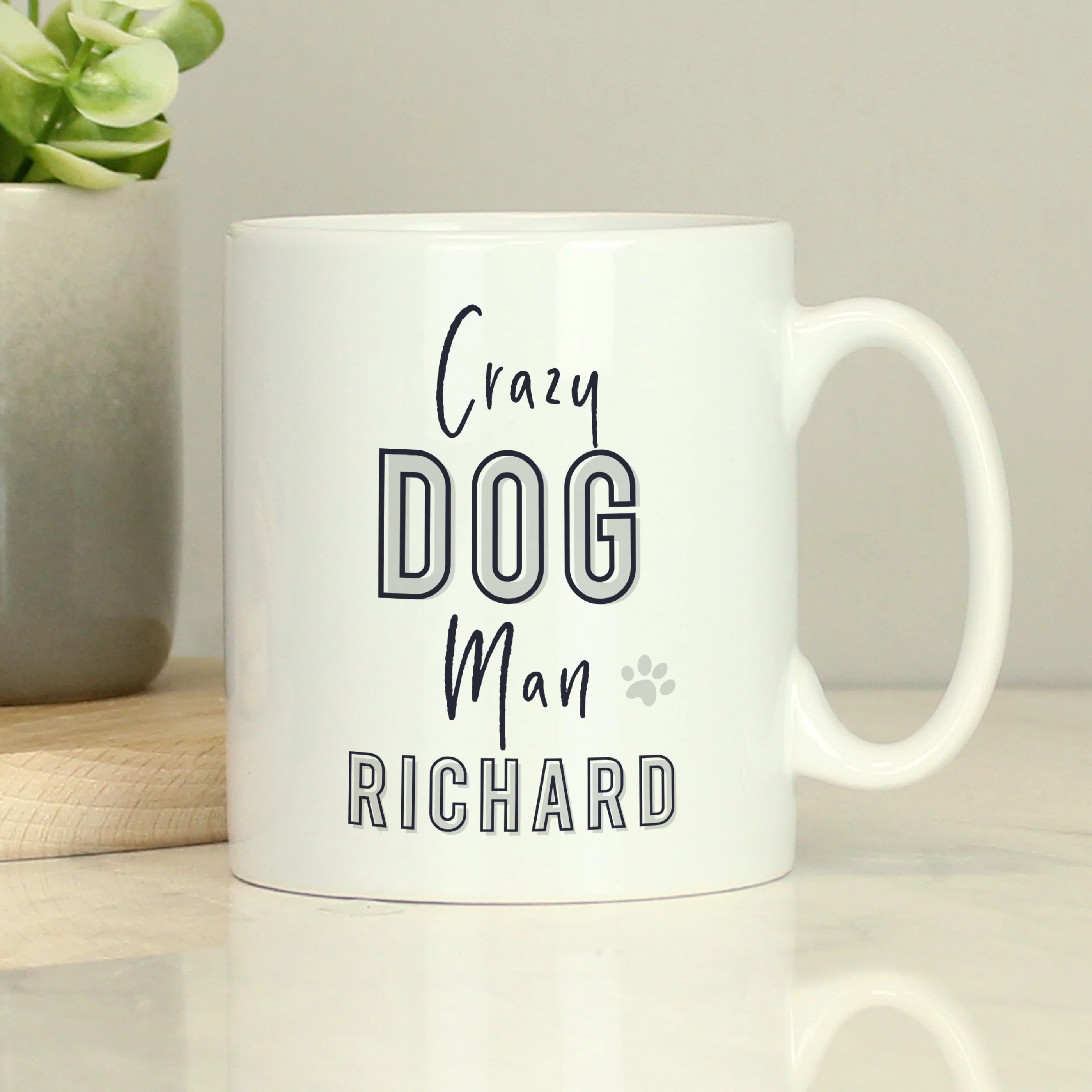 Personalised Crazy Dog Man Mug - Image 3