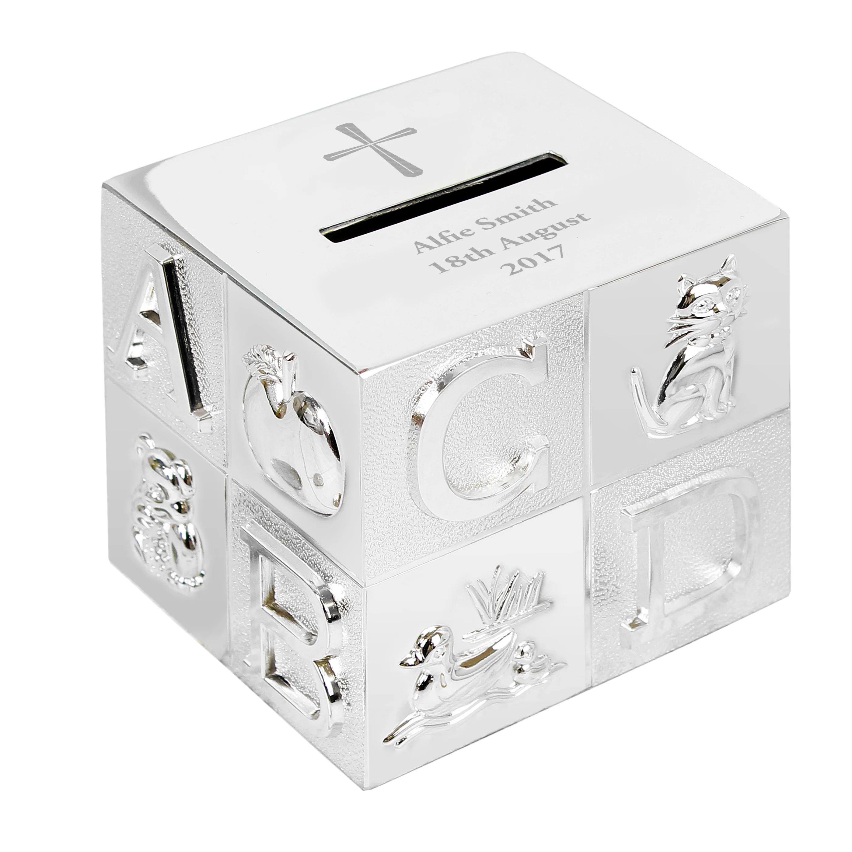 Personalised Cross ABC Money Box - Image 2