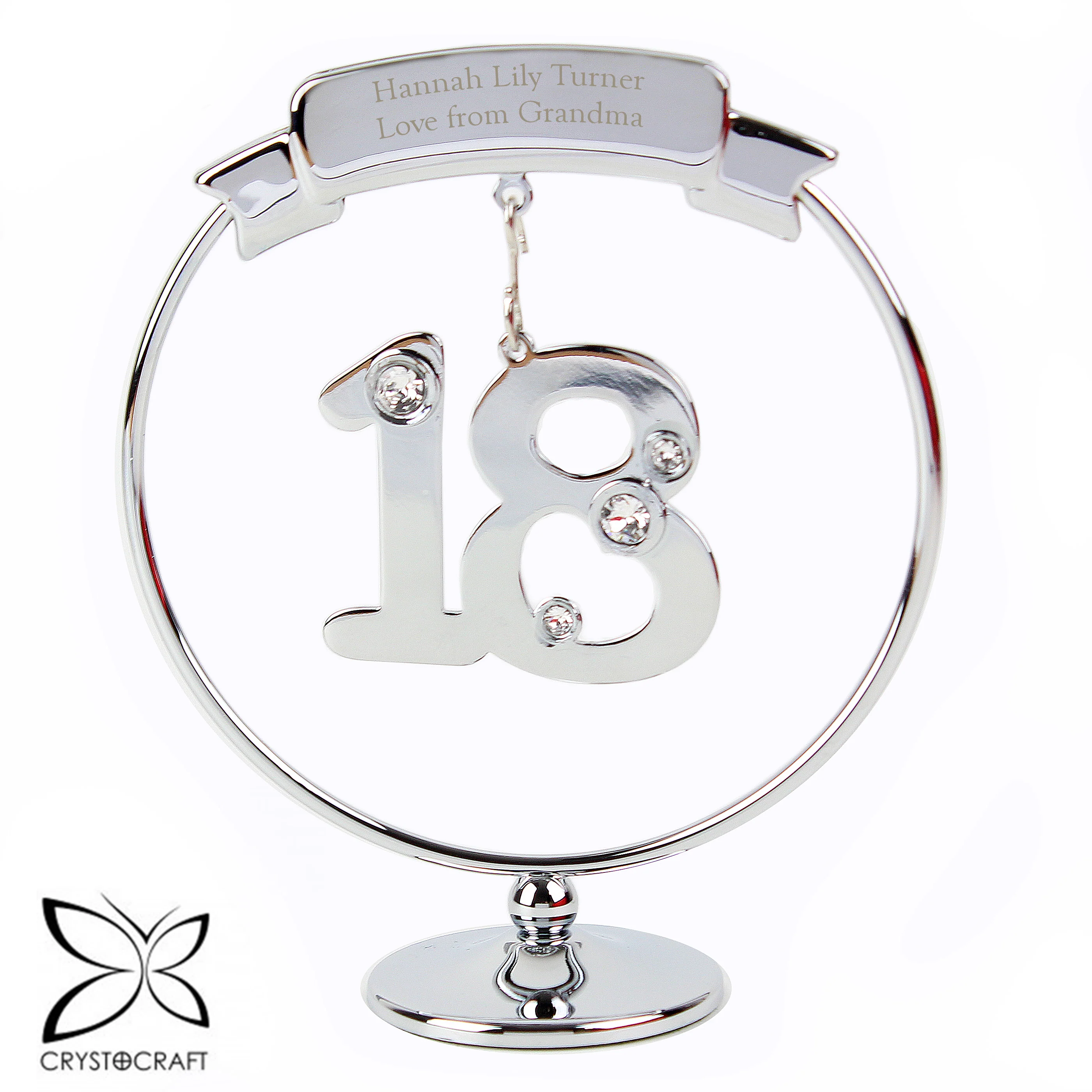 Personalised Crystocraft 18th Celebration Ornament - Image 3