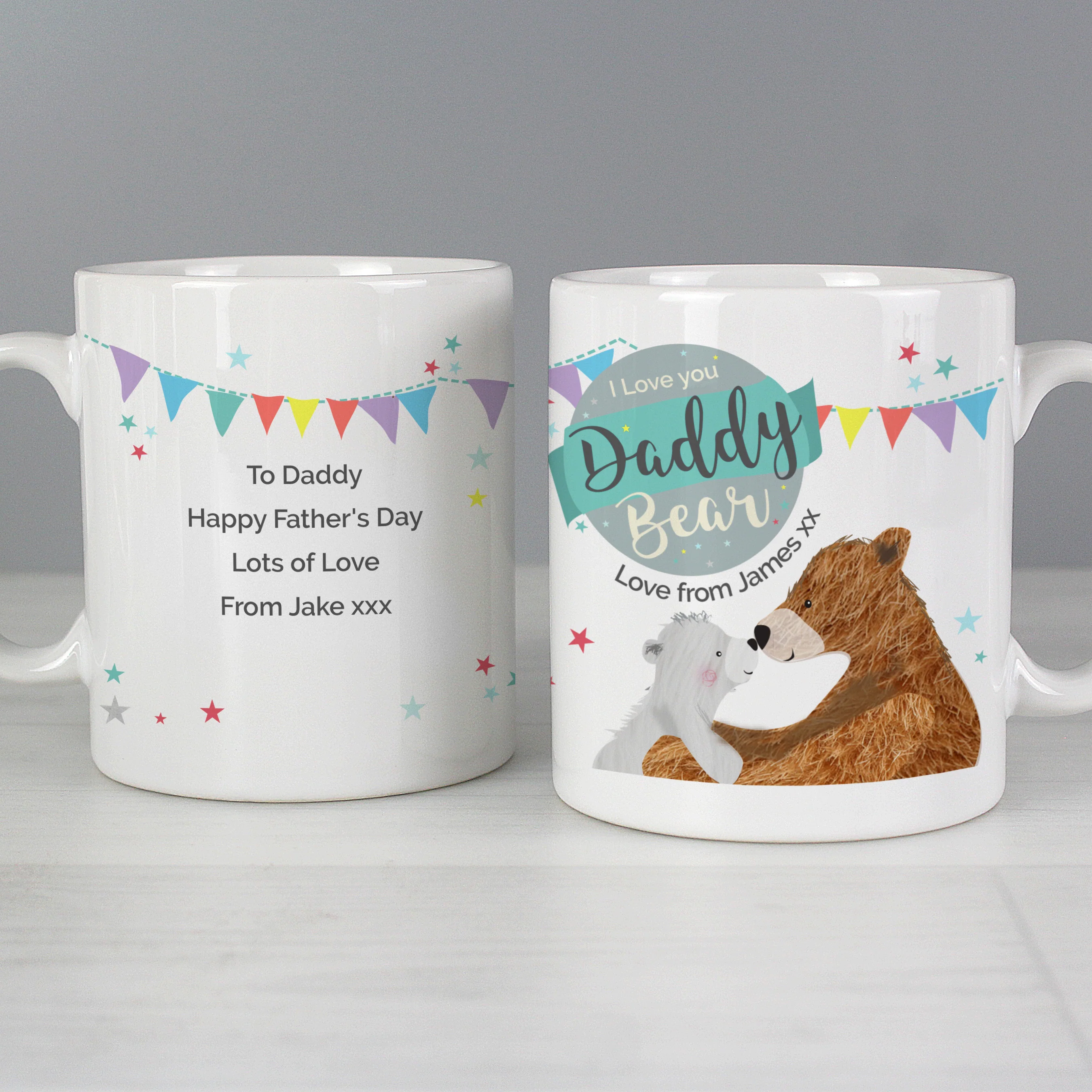 Personalised Daddy Bear Bunting Mug - Image 3