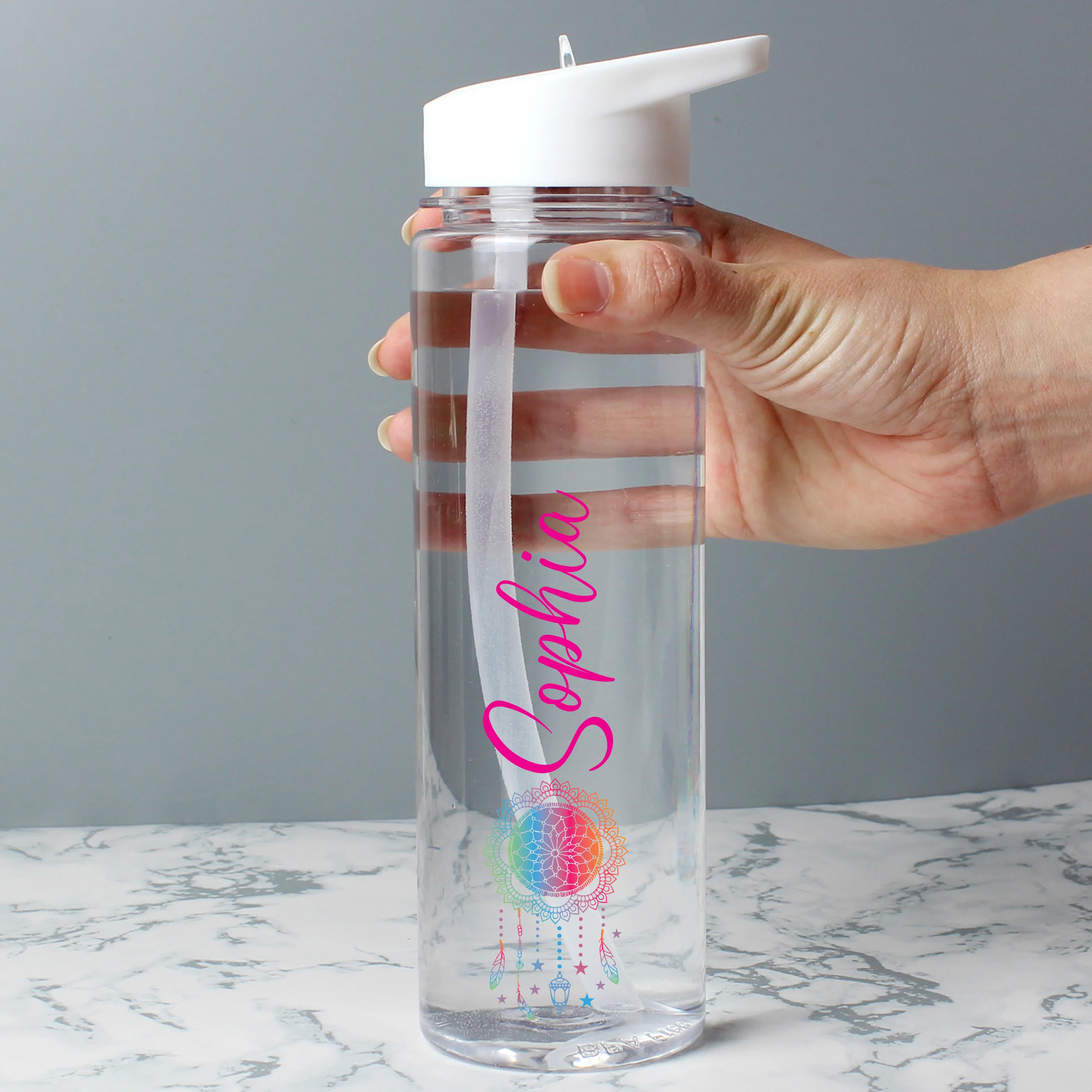 Personalised Dream Catcher Name Only Water Bottle - Image 5