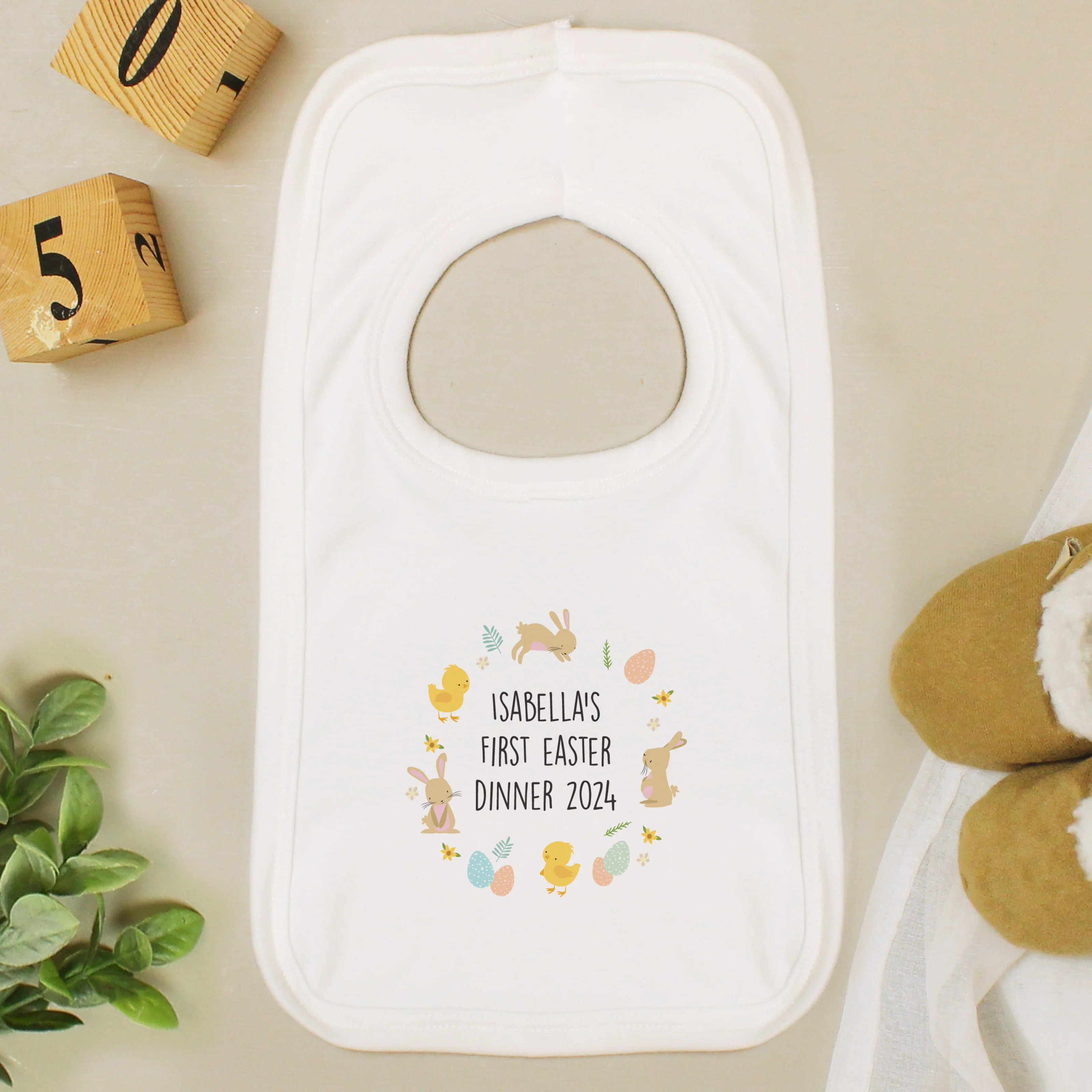 Personalised Easter Babys Bib - Image 2