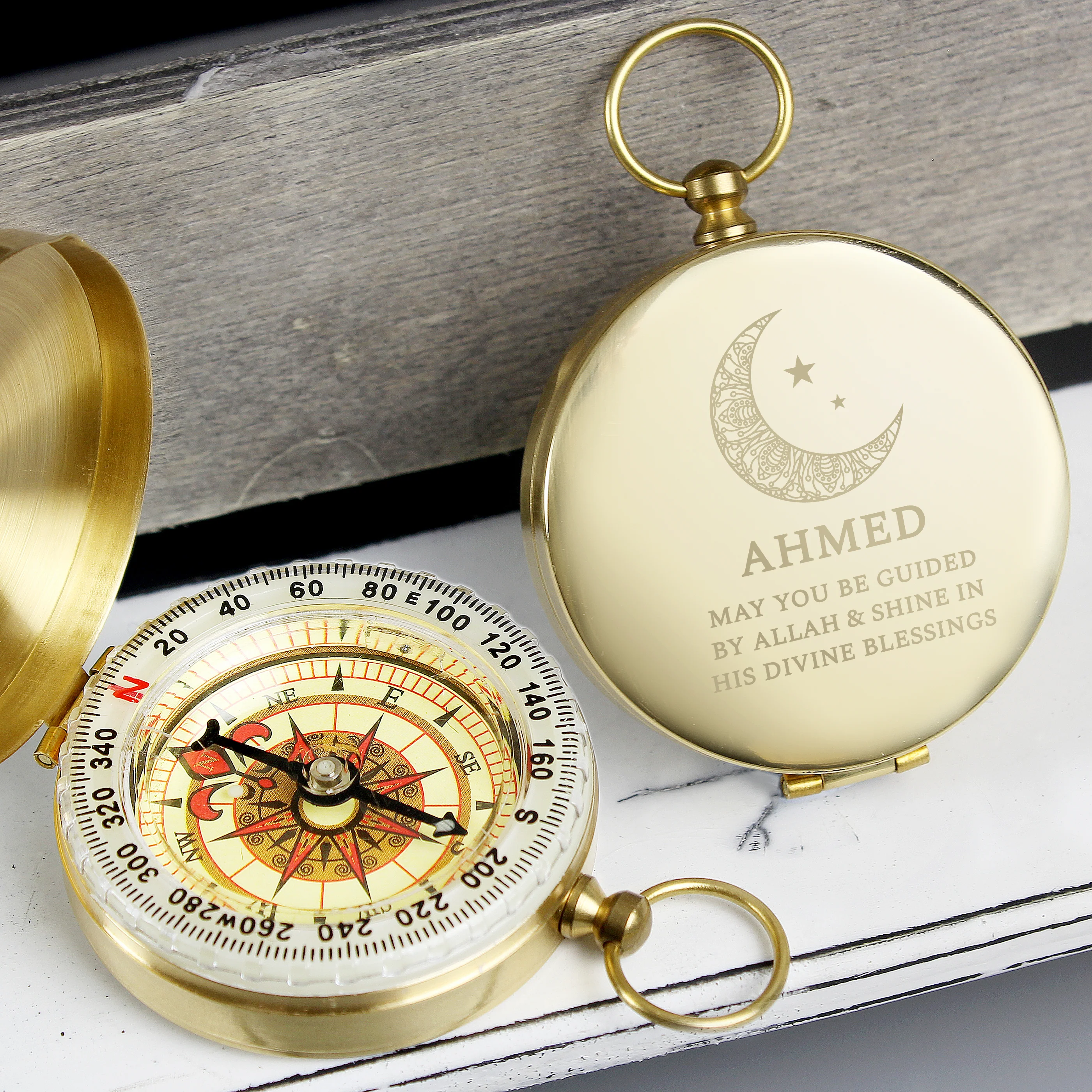 Personalised Eid and Ramadan Keepsake Compass - Image 6