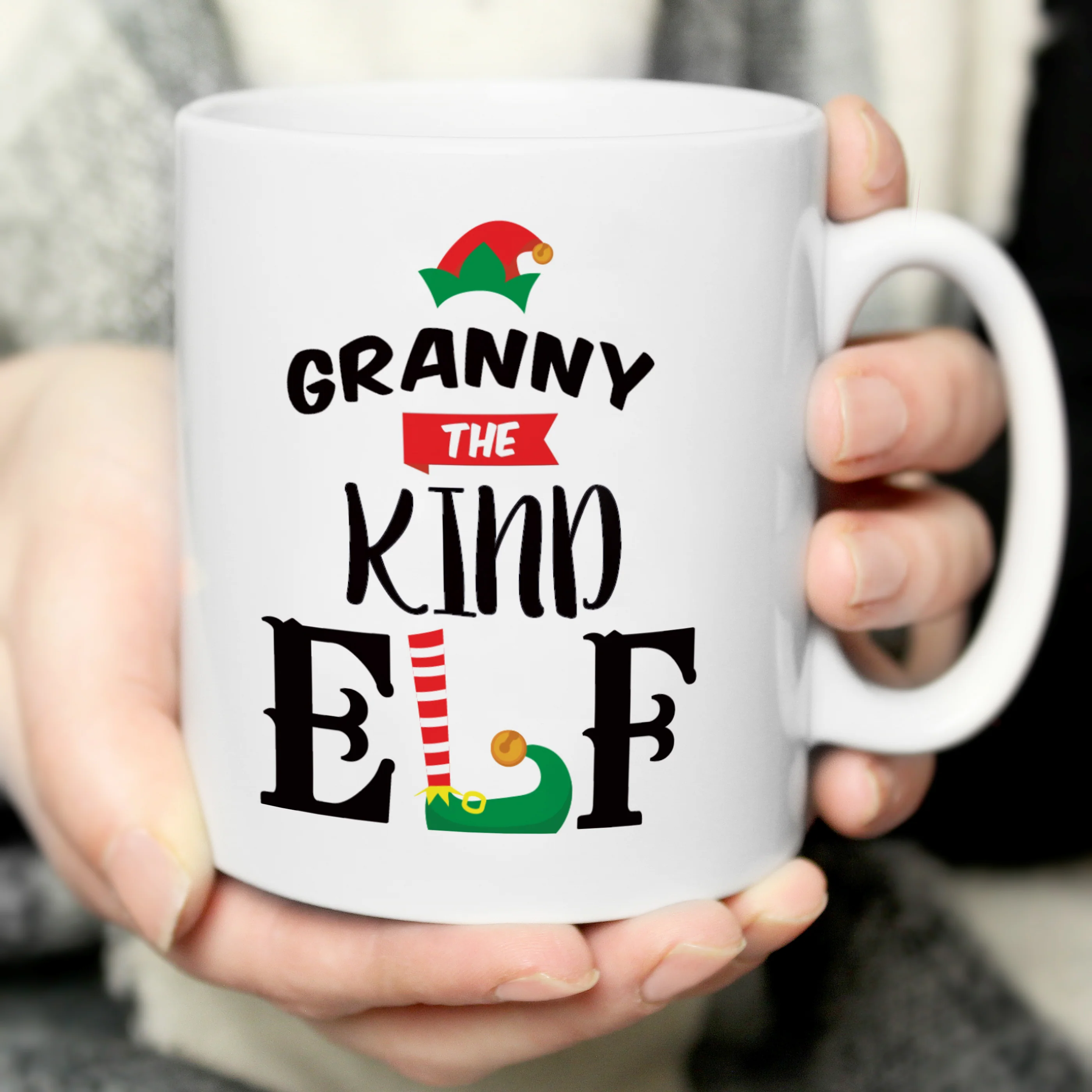 Personalised Elf Christmas Mug - Image 8