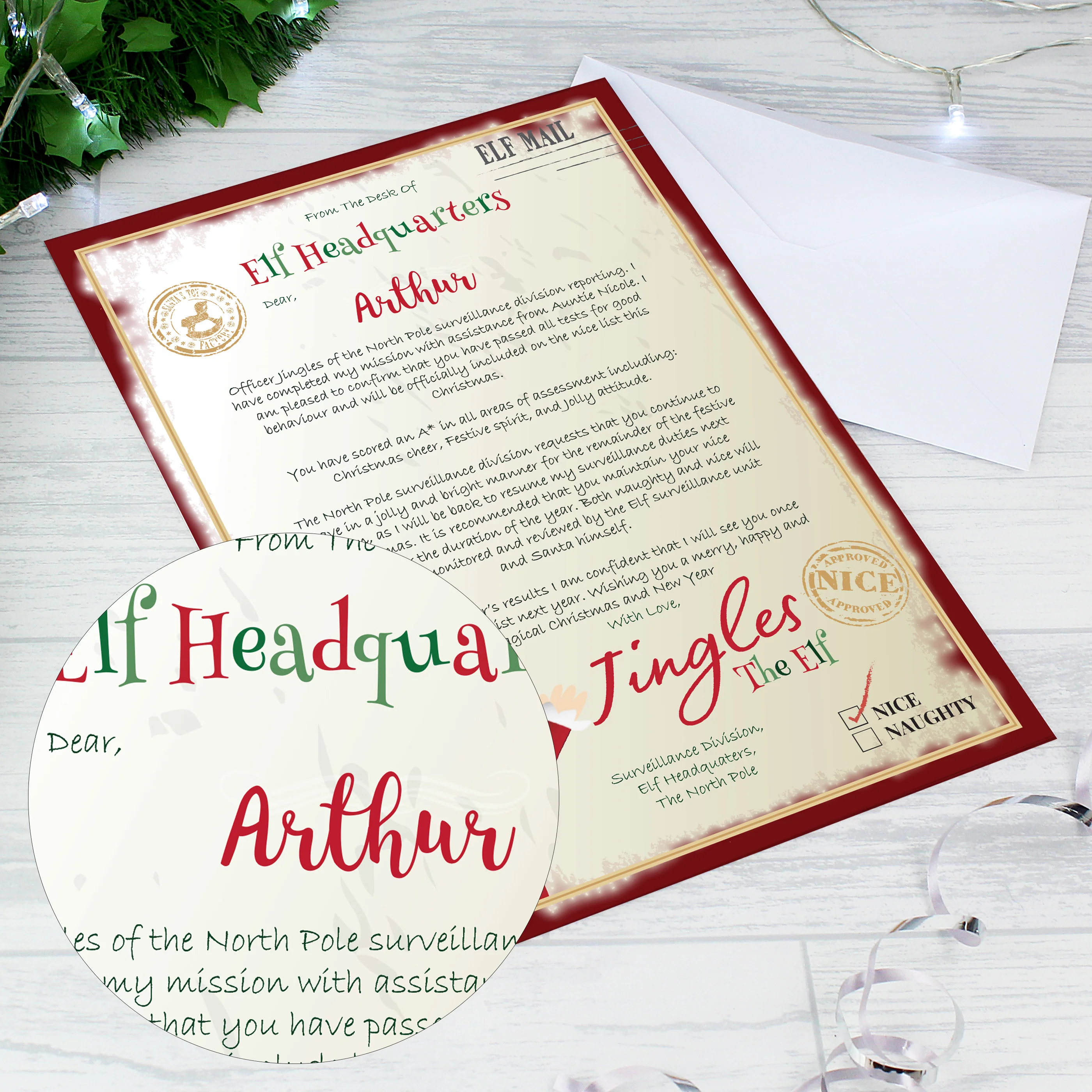 Personalised Elf Surveillance Christmas Letter - Image 5
