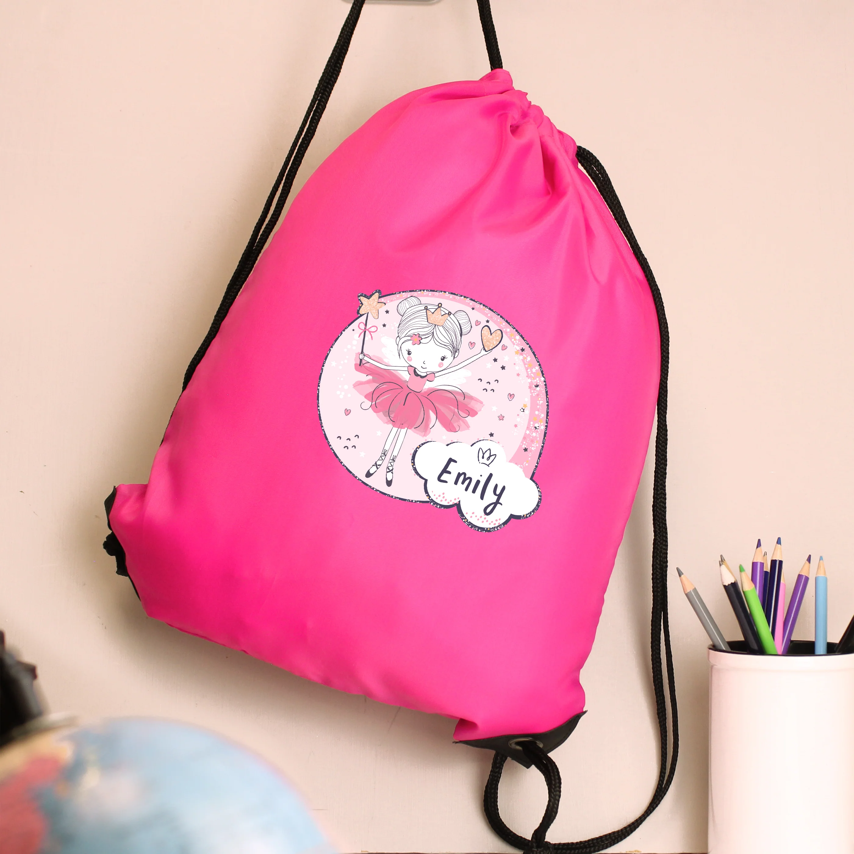 Personalised Fairy Pink Kit Bag - Image 3