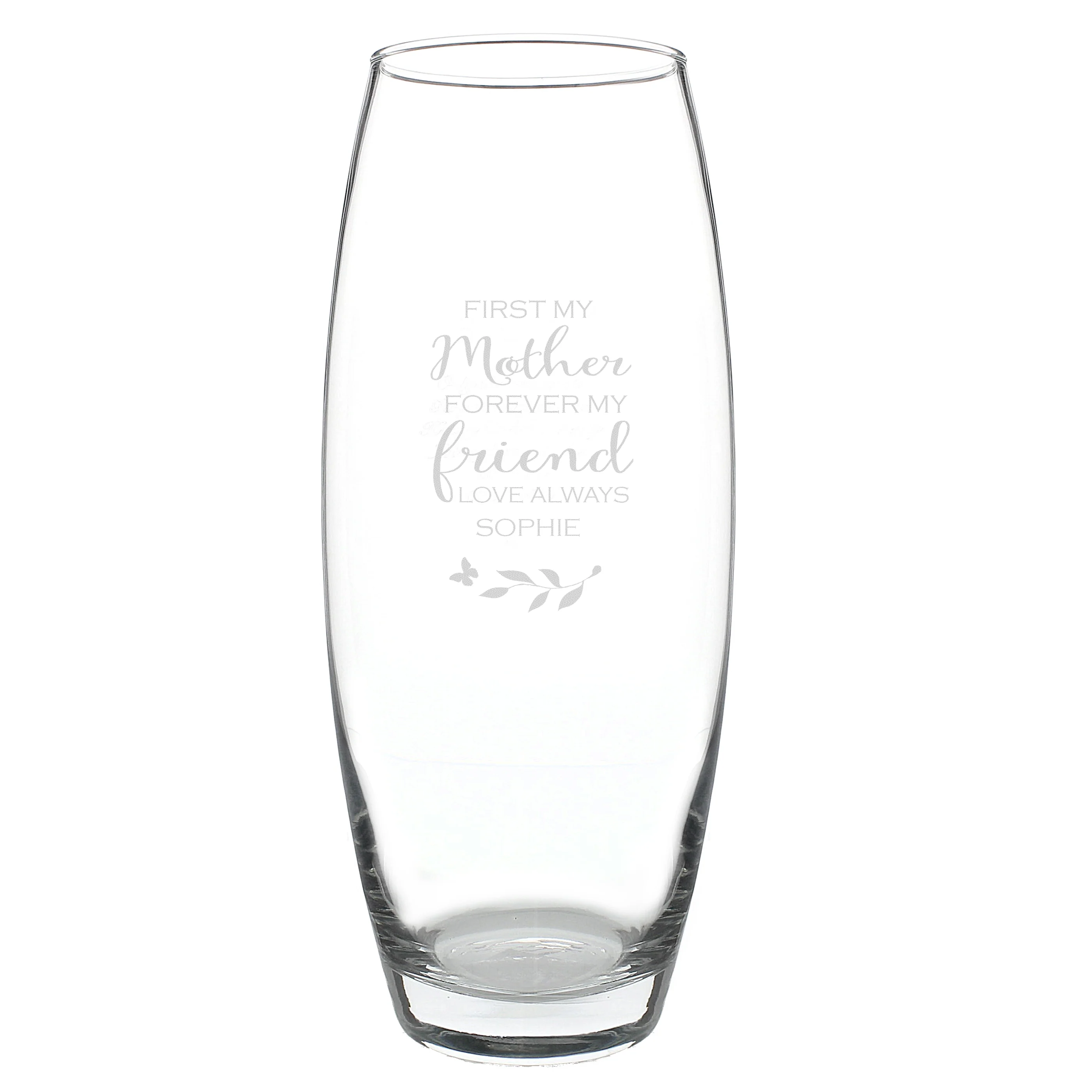 Personalised 'First My Mother, Forever My Friend' Bullet Vase - Image 2