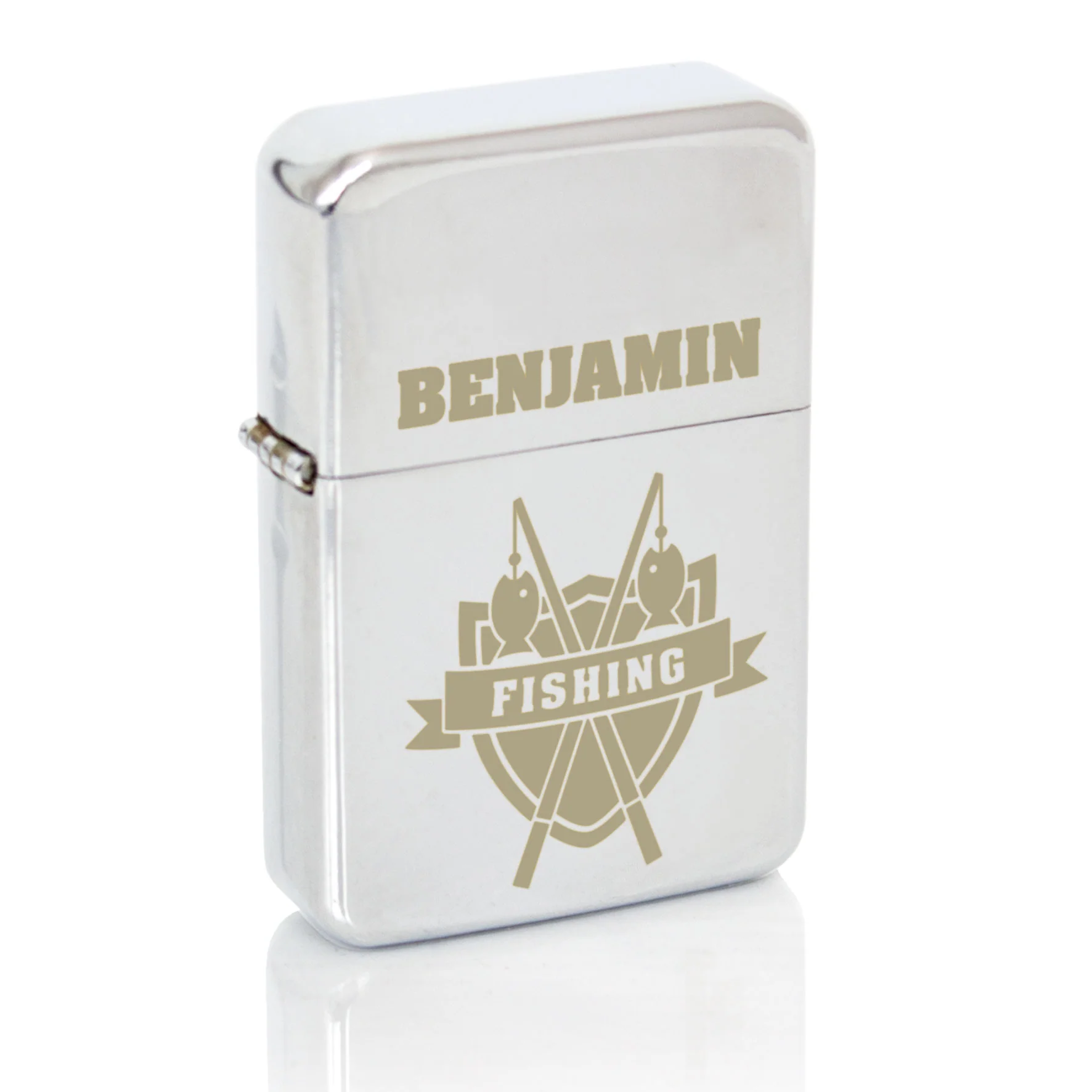 Personalised Fishing Crest Lighter - Image 4
