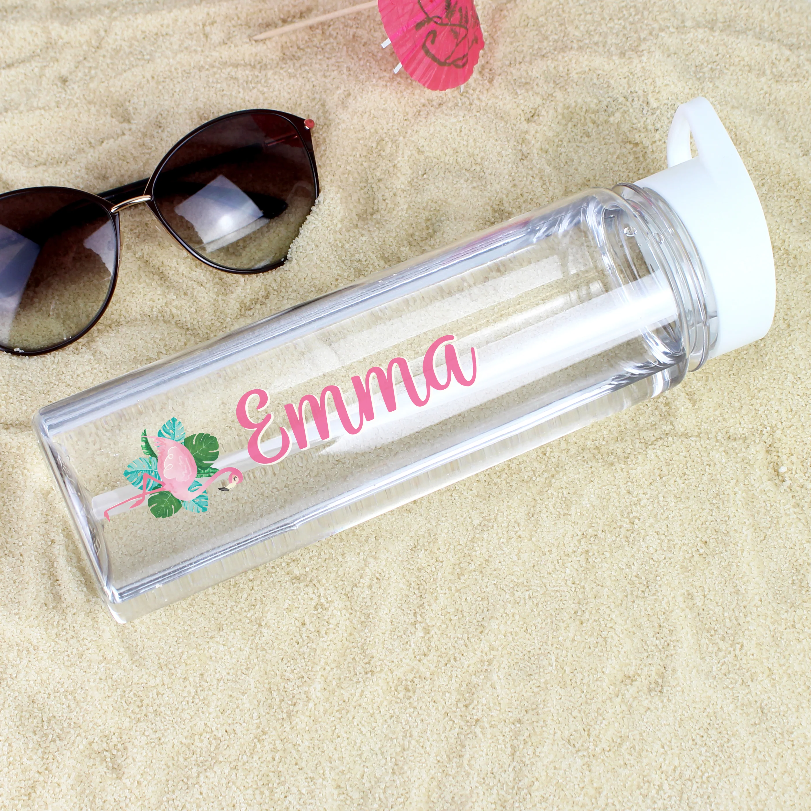 Personalised Flamingo Water Bottle - Image 3
