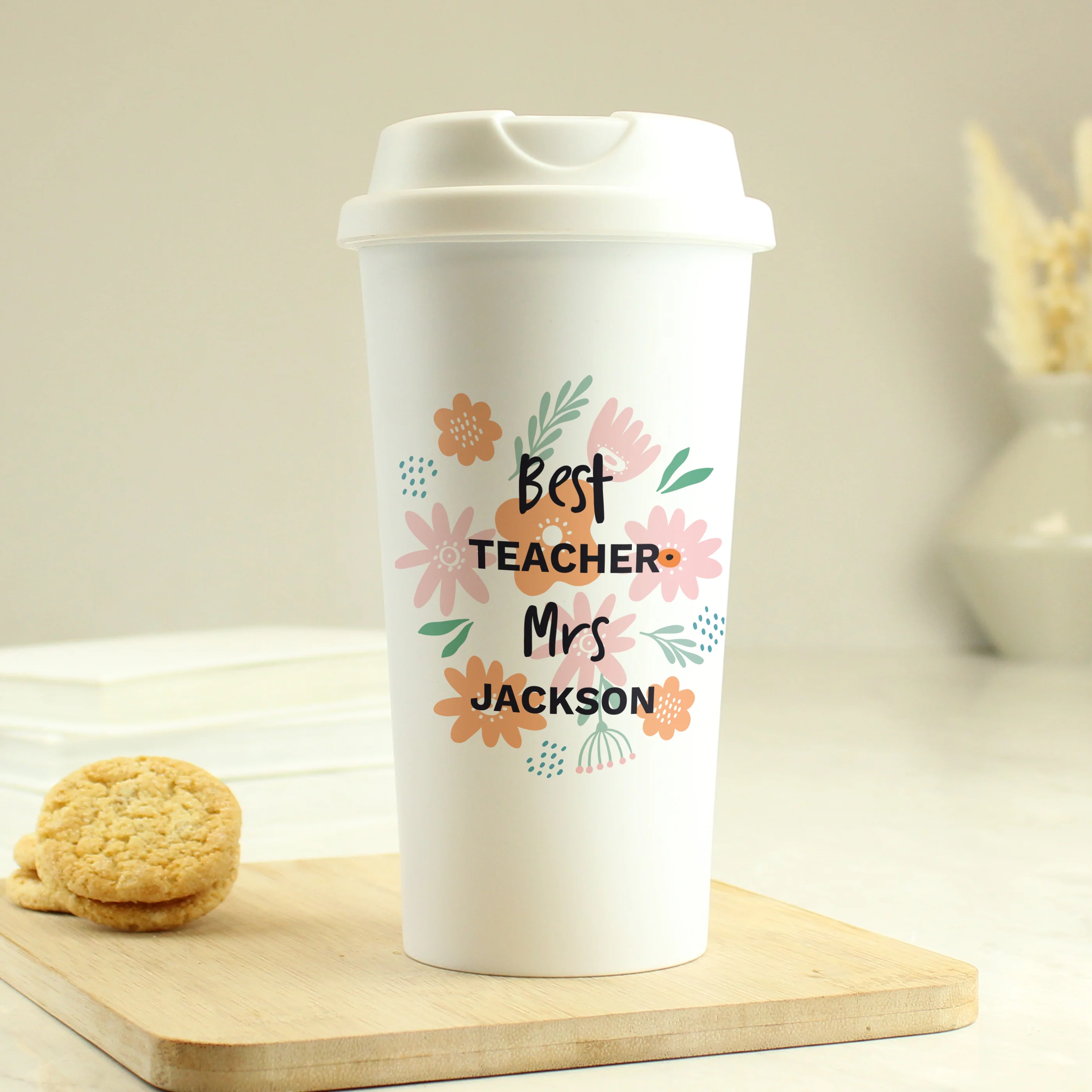 Personalised Floral Travel Mug - Image 4